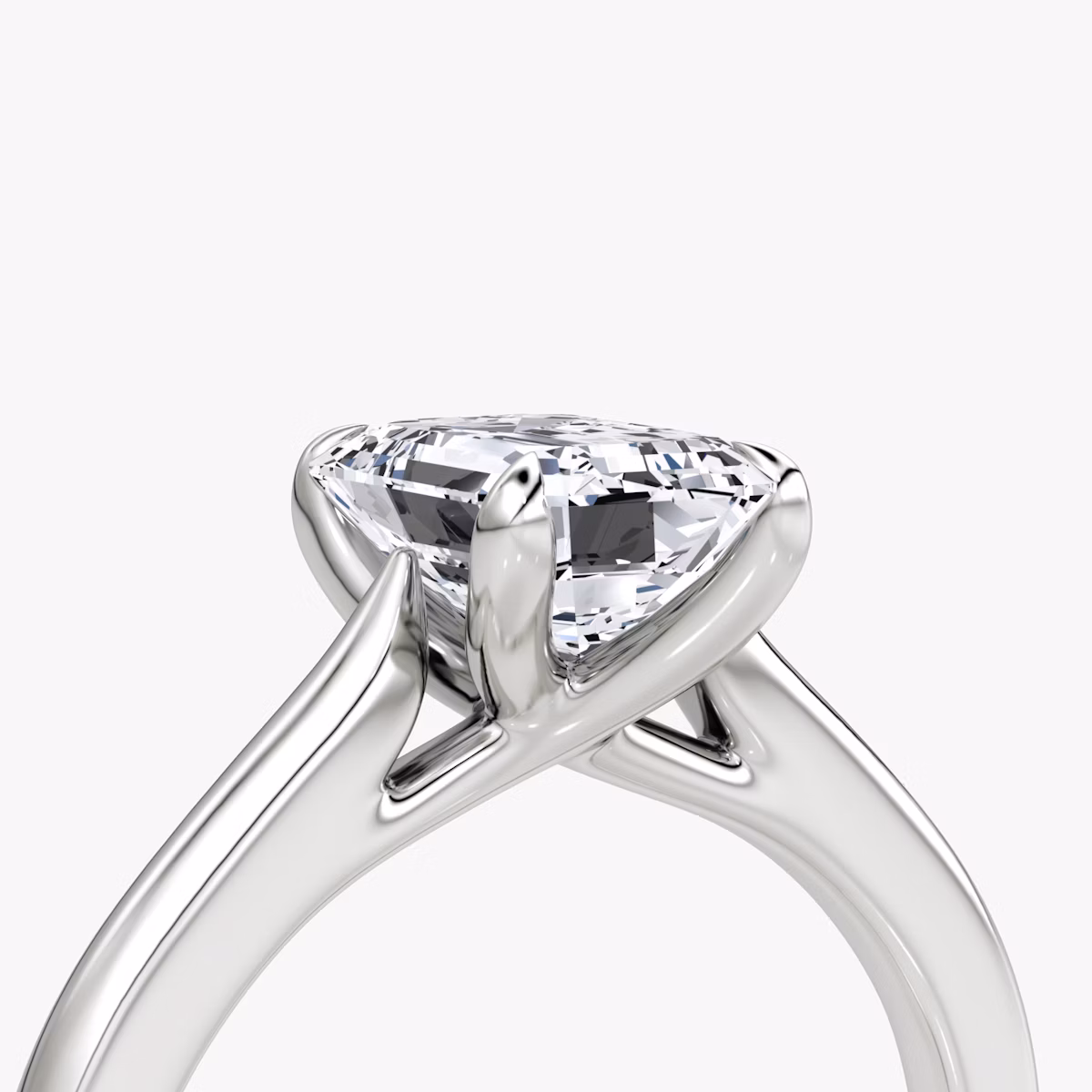 The Trellis Cathedral | Emerald | Platinum | bandAccent: Plain | diamondOrientation: vertical | caratWeight: other