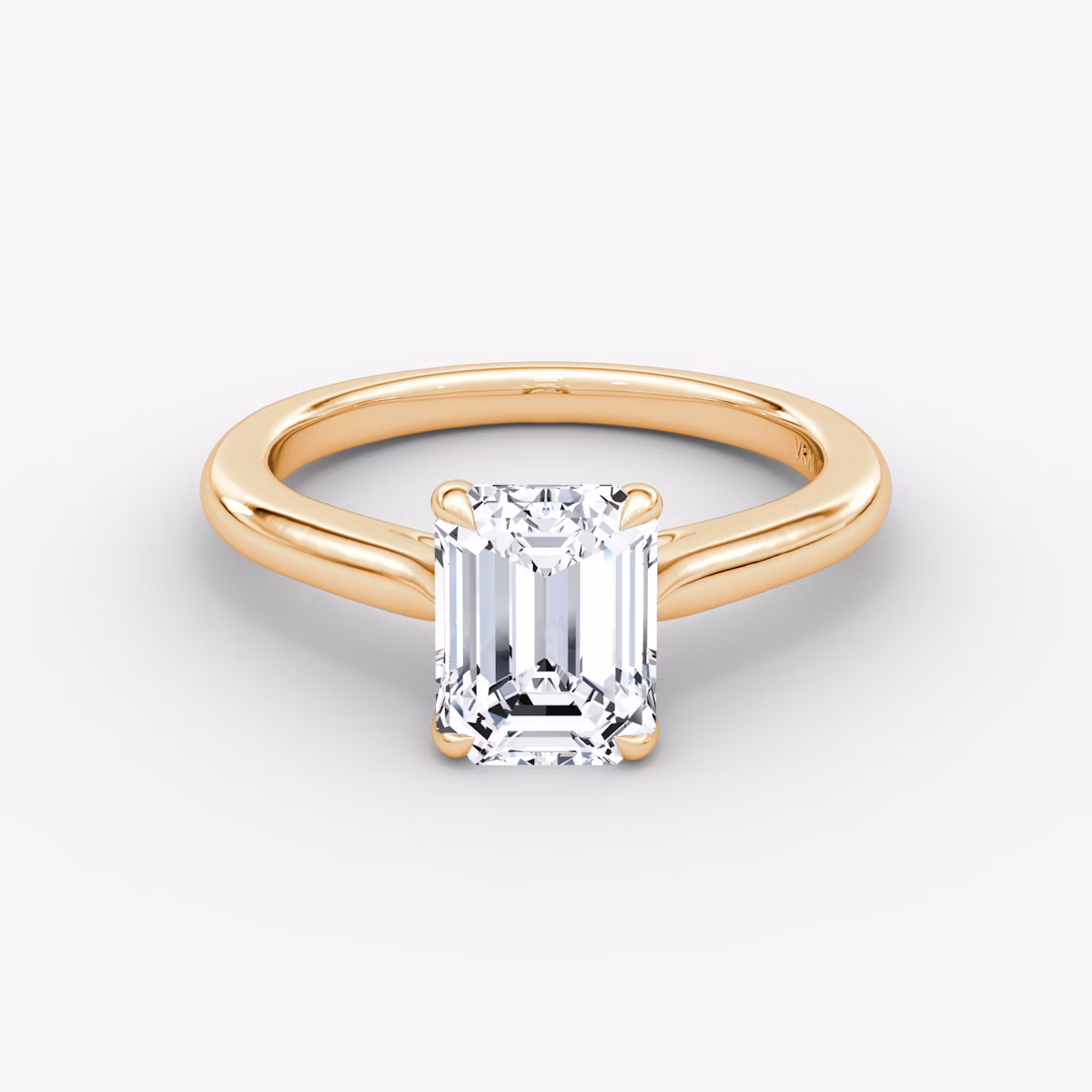 Trellis Cathedral | Emerald | 14k | Roségold | bandAccent: Ohne Pavé-Besatz | diamondOrientation: vertical | caratWeight: other