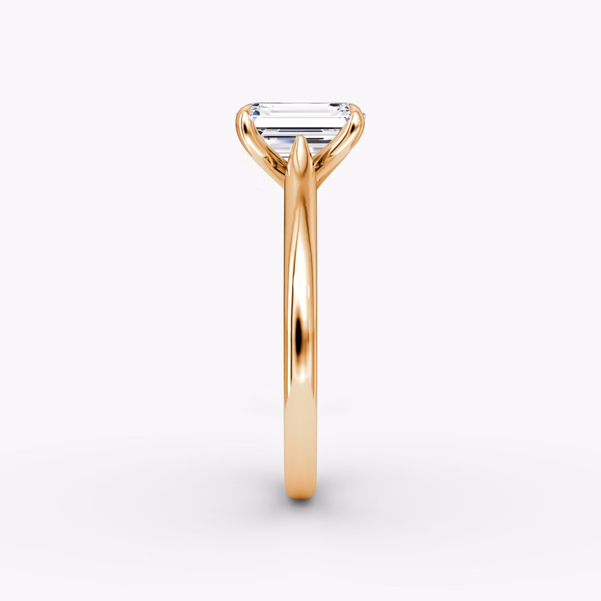 Trellis Cathedral | Emerald | 14k | Roségold | bandAccent: Ohne Pavé-Besatz | diamondOrientation: vertical | caratWeight: other