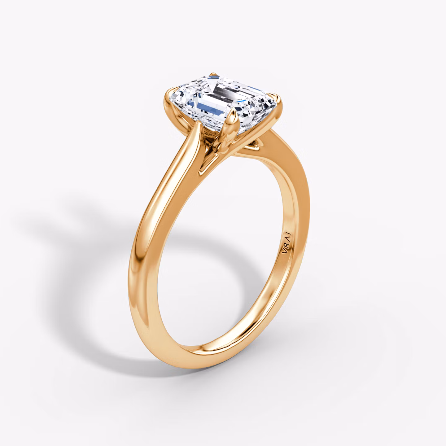 The Trellis Cathedral Emerald | Rose Gold