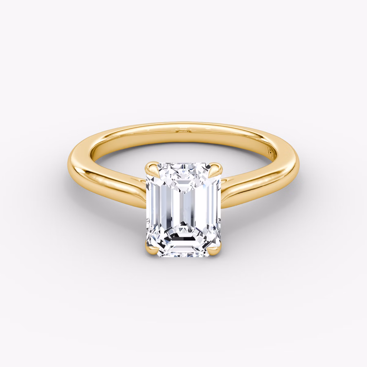 The Trellis Cathedral | Emerald | 18k | Yellow Gold | bandAccent: Plain | diamondOrientation: vertical | caratWeight: other