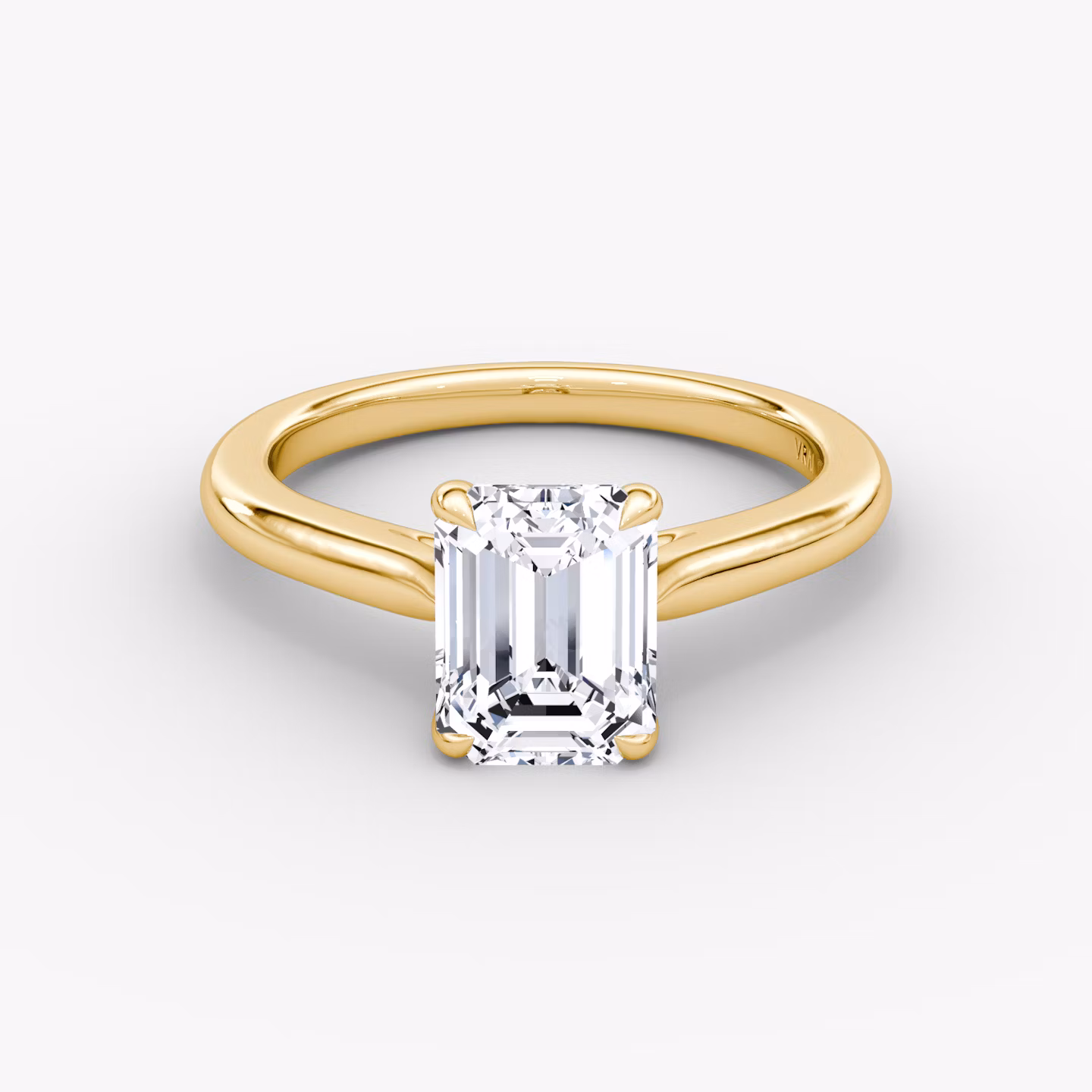 The Trellis Cathedral | Emerald | 18k | Yellow Gold | bandAccent: Plain | diamondOrientation: vertical | caratWeight: other
