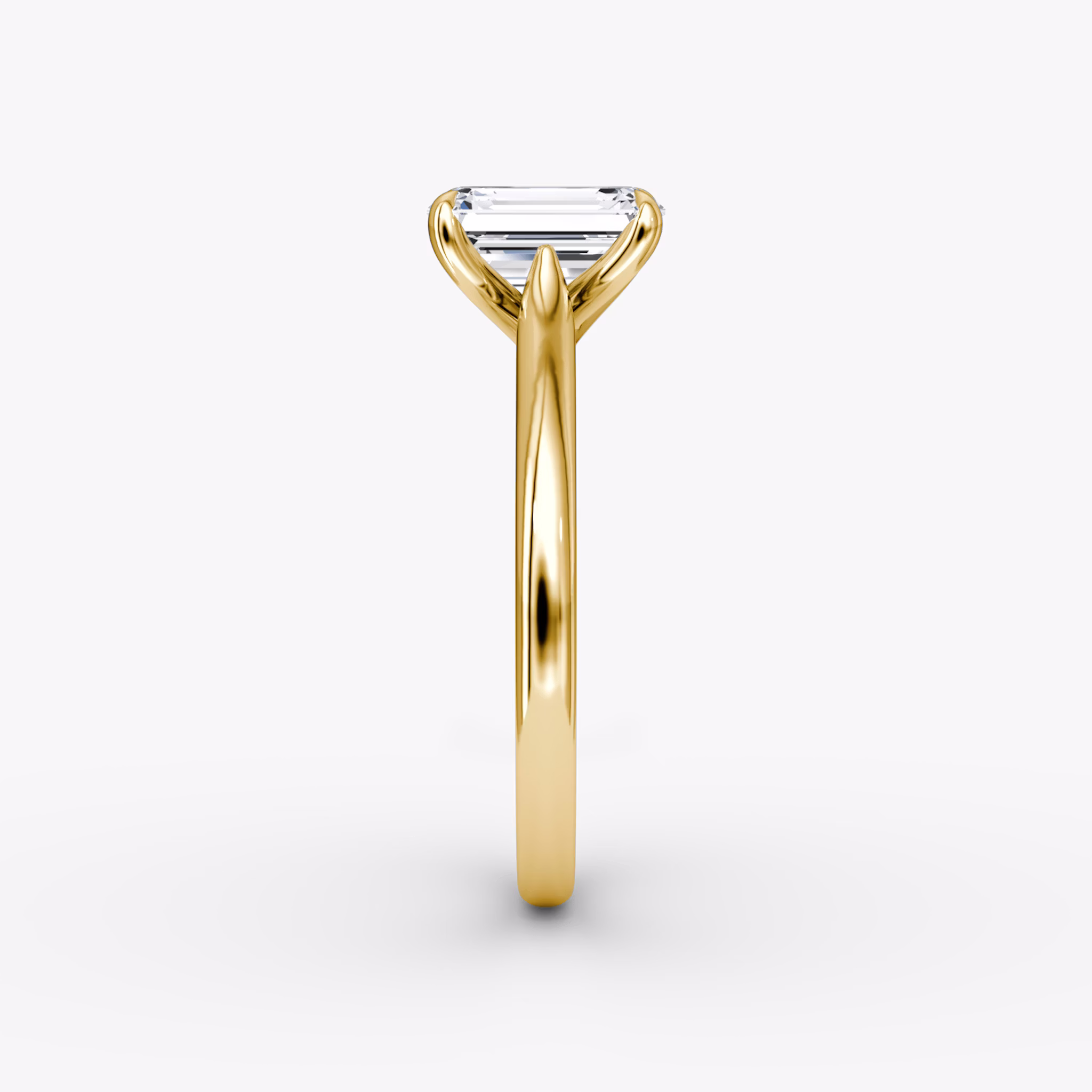 The Trellis Cathedral | Emerald | 18k | Yellow Gold | bandAccent: Plain | diamondOrientation: vertical | caratWeight: other
