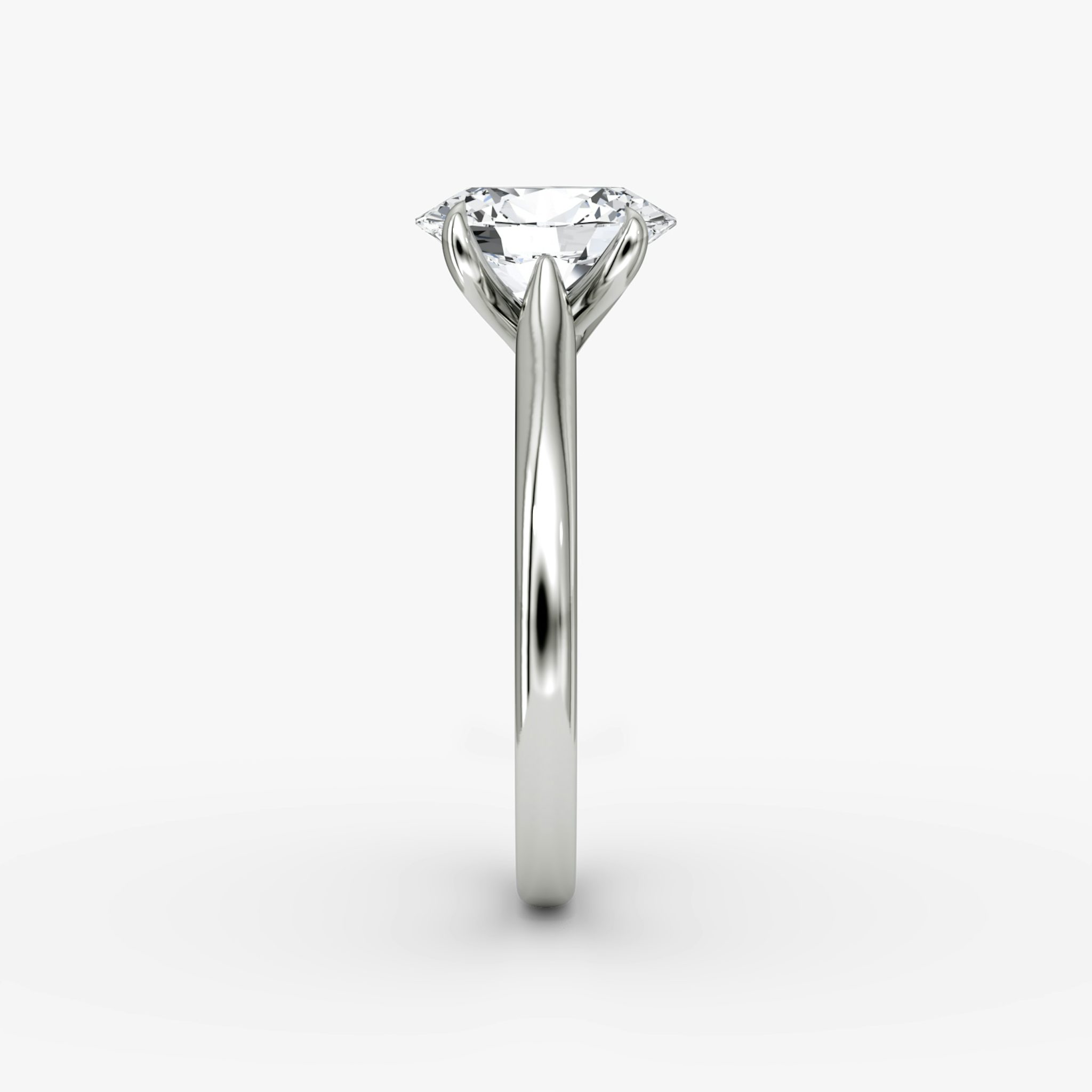 The Trellis Cathedral | Oval | 18k | White Gold | bandAccent: Plain | diamondOrientation: vertical | caratWeight: other
