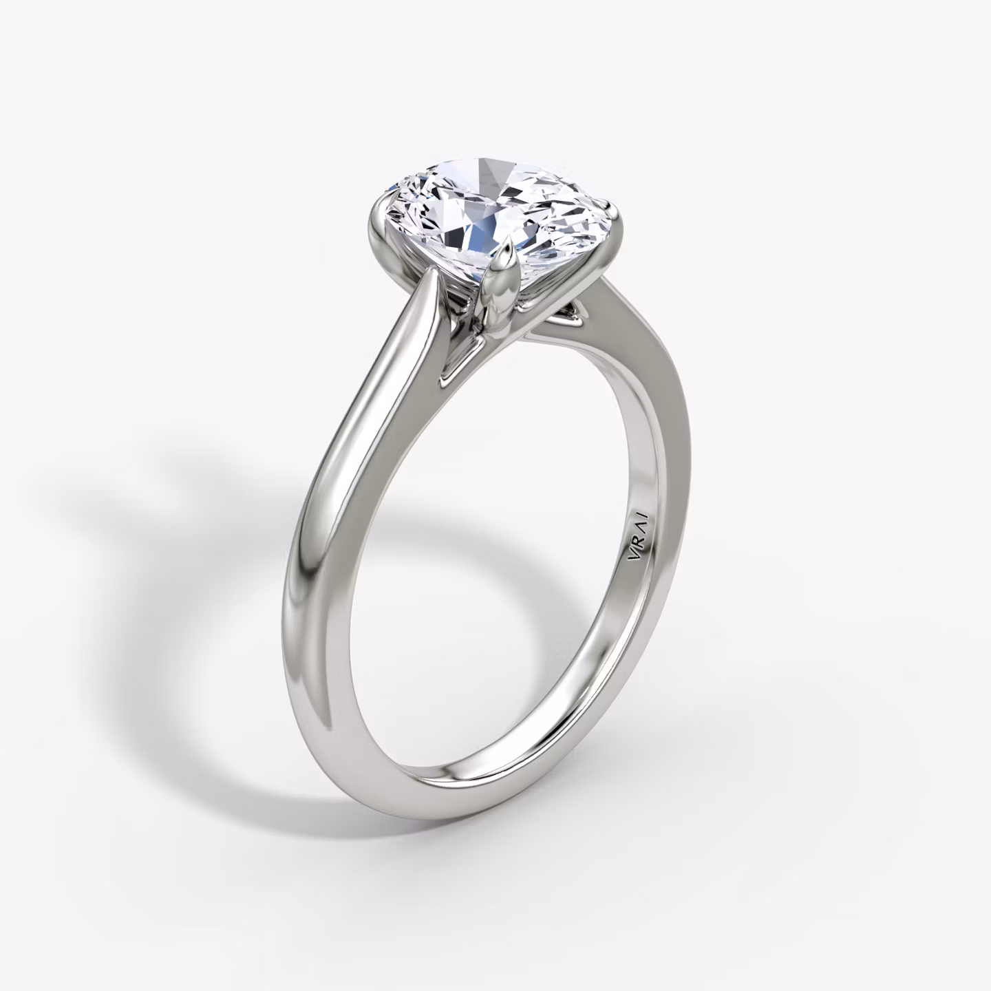 The Trellis Cathedral Oval | White Gold