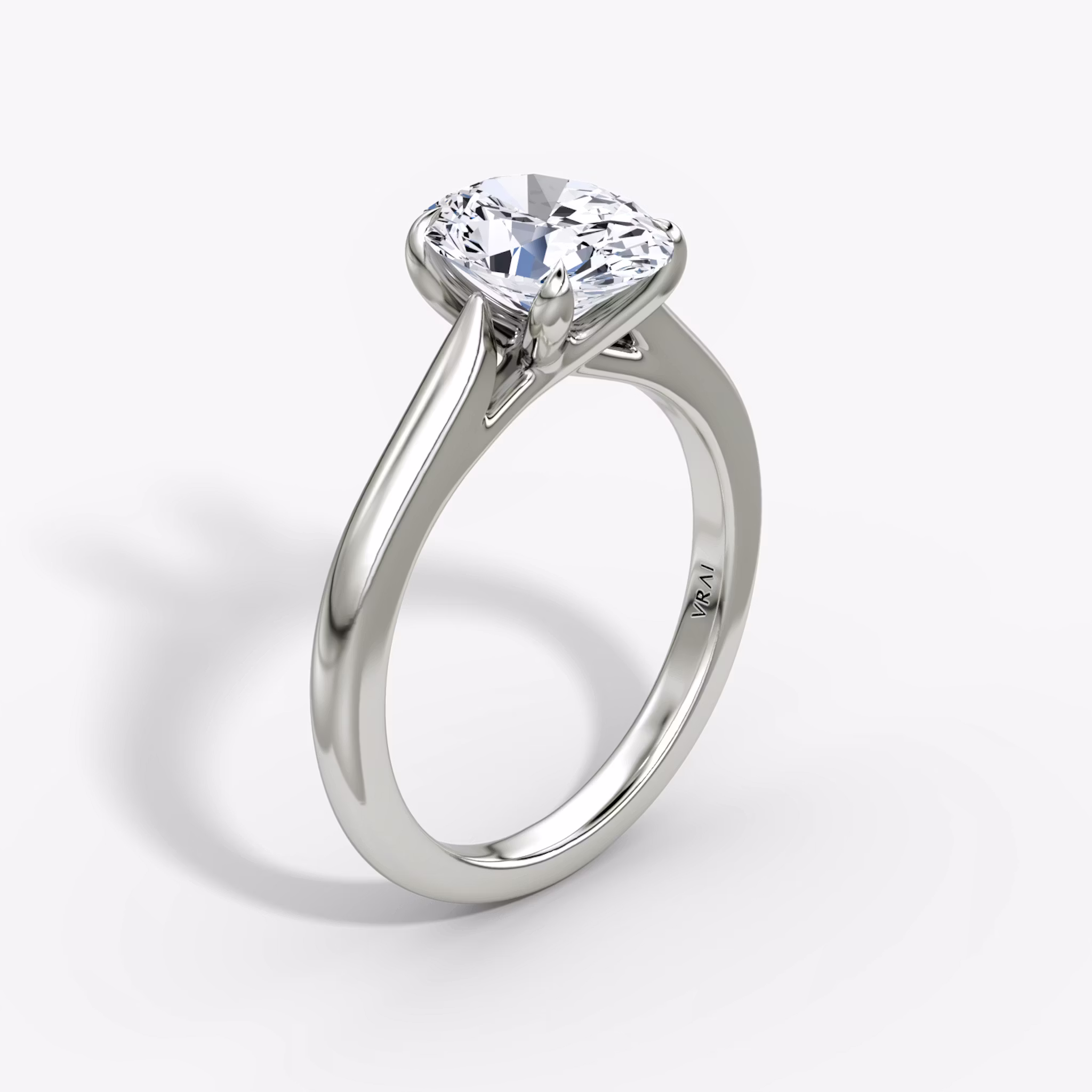 The Trellis Cathedral Oval | White Gold