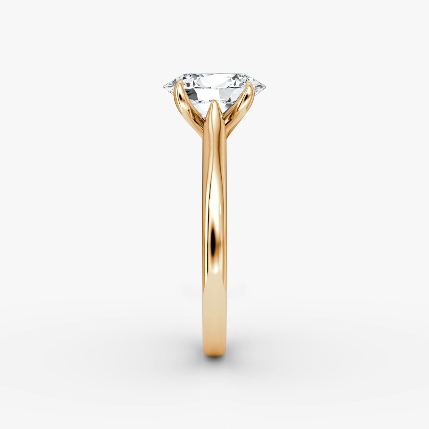 The Trellis Cathedral | Oval | 14k | Rose Gold | bandAccent: Plain | diamondOrientation: vertical | caratWeight: other