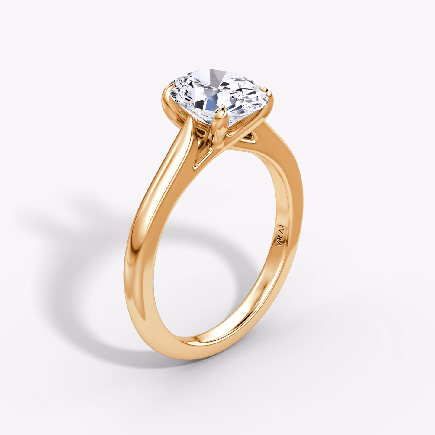 The Trellis Cathedral Oval | Rose Gold