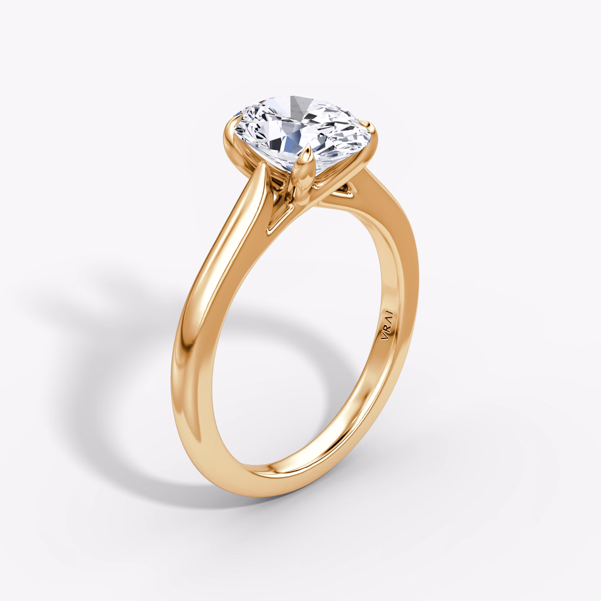 The Trellis Cathedral Oval | Rose Gold