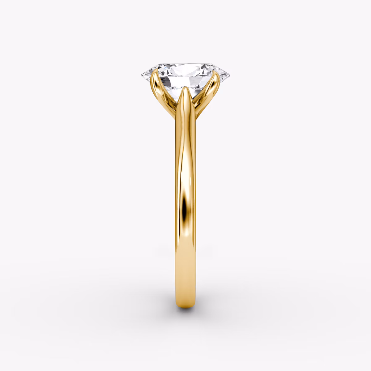 The Trellis Cathedral | Oval | 18k | Yellow Gold | bandAccent: Plain | diamondOrientation: vertical | caratWeight: other