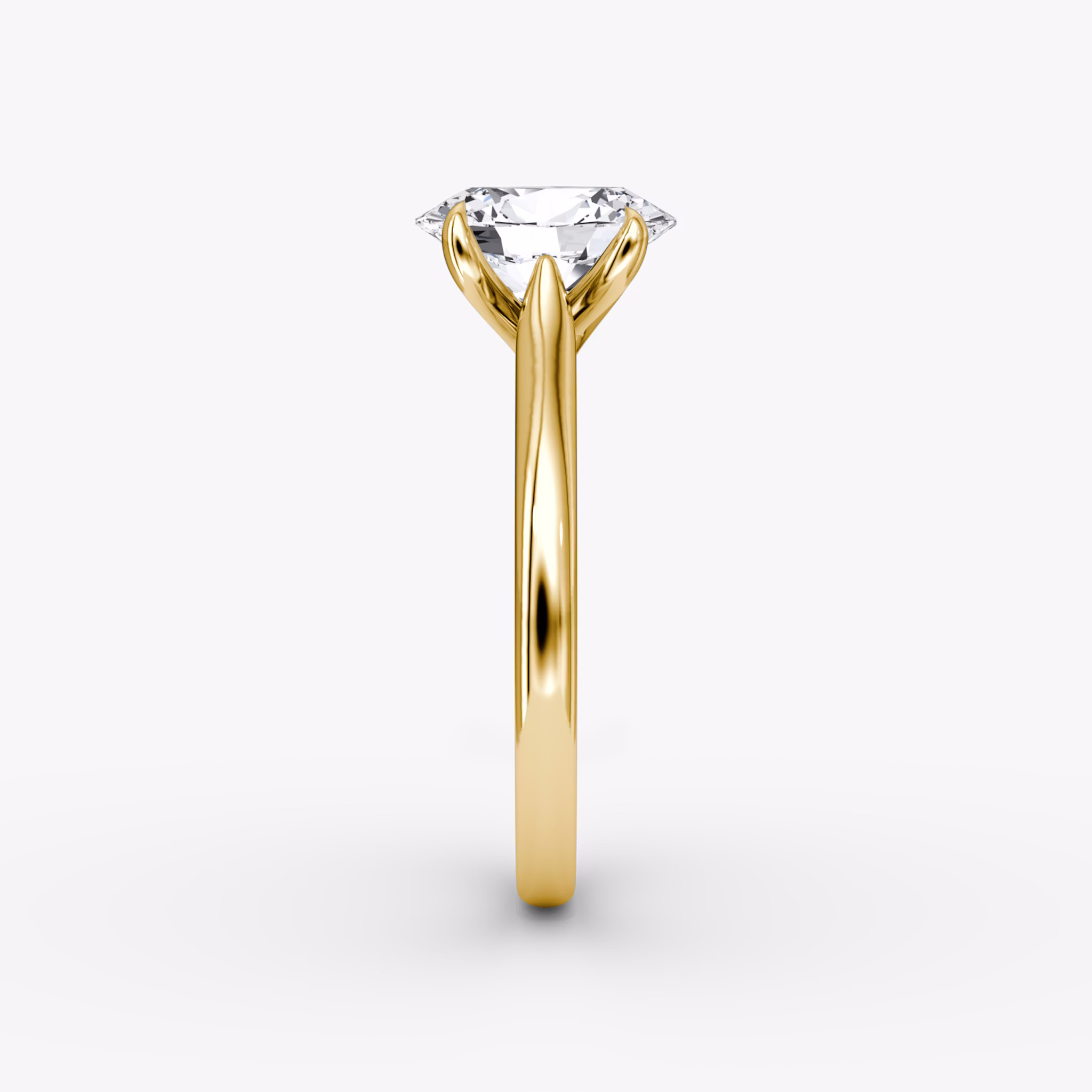 The Trellis Cathedral | Oval | 18k | Yellow Gold | bandAccent: Plain | diamondOrientation: vertical | caratWeight: other