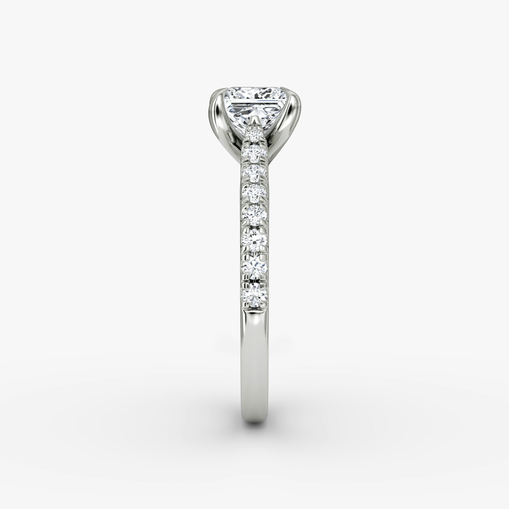 The Trellis Cathedral | Princess | Platinum | bandAccent: Pavé | diamondOrientation: vertical | caratWeight: other