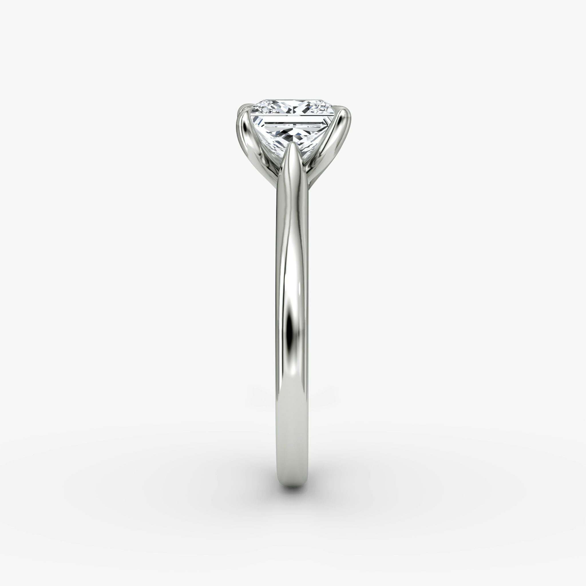 The Trellis Cathedral | Princess | 18k | White Gold | bandAccent: Plain | diamondOrientation: vertical | caratWeight: other
