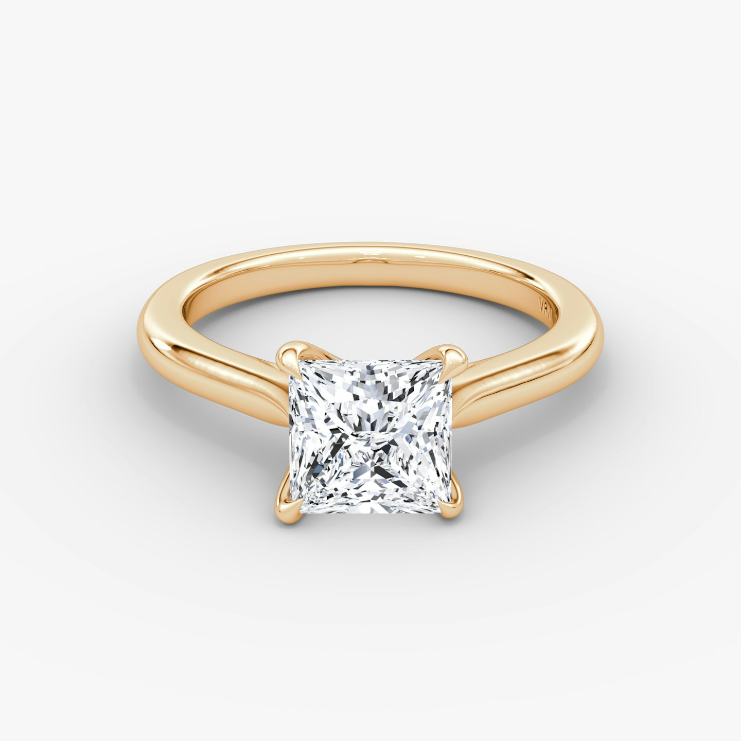 The Trellis Cathedral | Princess | 14k | Rose Gold | bandAccent: Plain | diamondOrientation: vertical | caratWeight: other