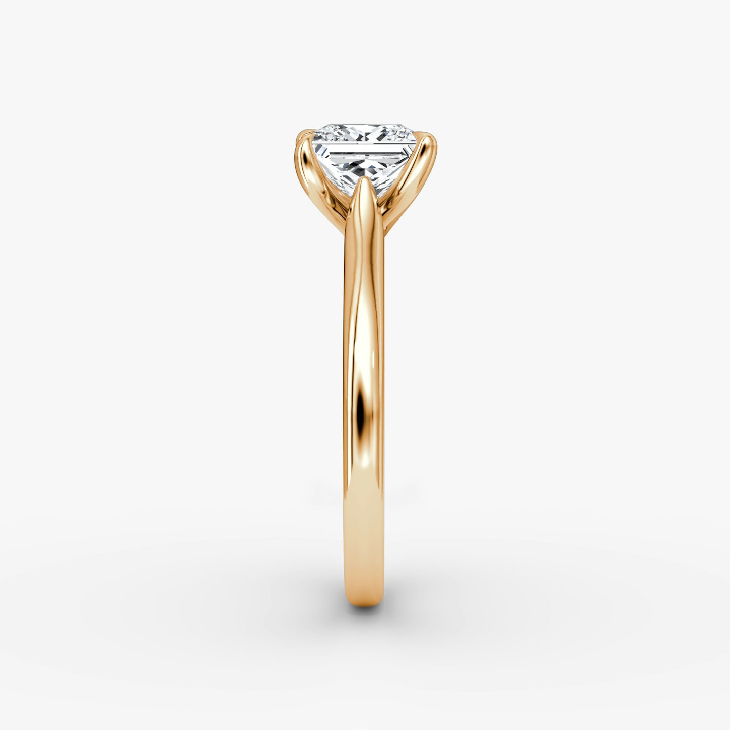 The Trellis Cathedral | Princess | 14k | Rose Gold | bandAccent: Plain | diamondOrientation: vertical | caratWeight: other