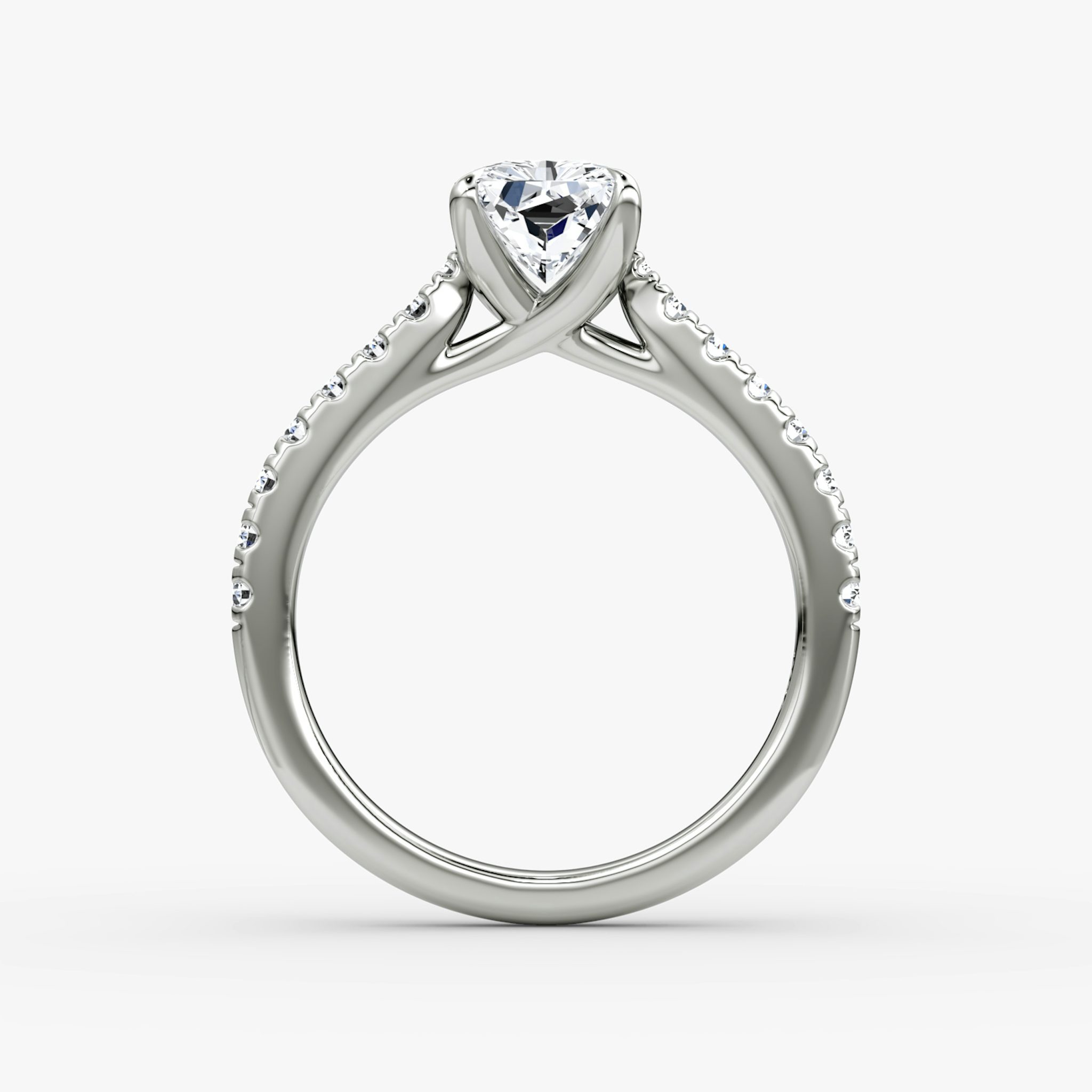 The Trellis Cathedral | Radiant | Platinum | bandAccent: Pavé | diamondOrientation: vertical | caratWeight: other