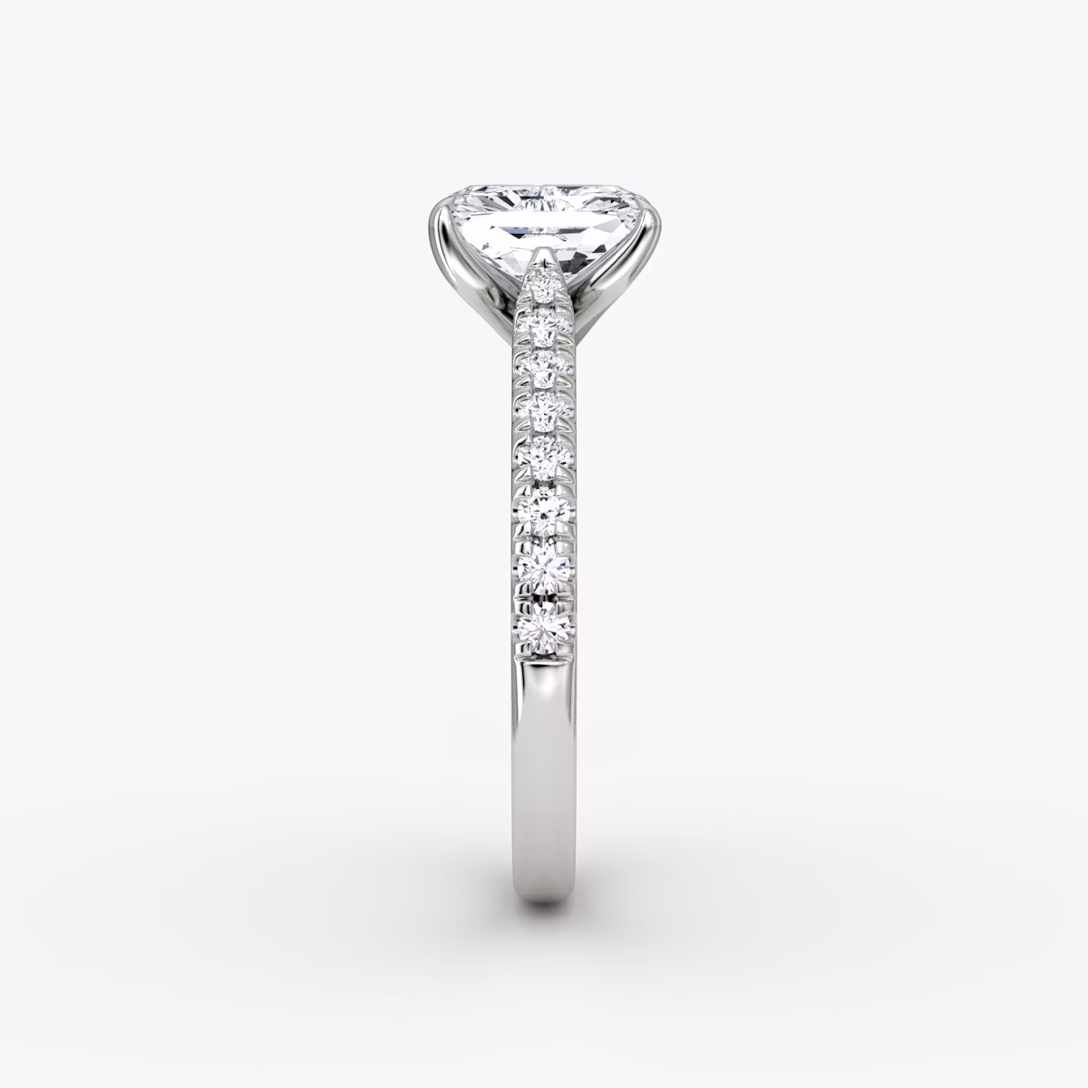 The Trellis Cathedral | Radiant | Platinum | bandAccent: Pavé | diamondOrientation: vertical | caratWeight: other