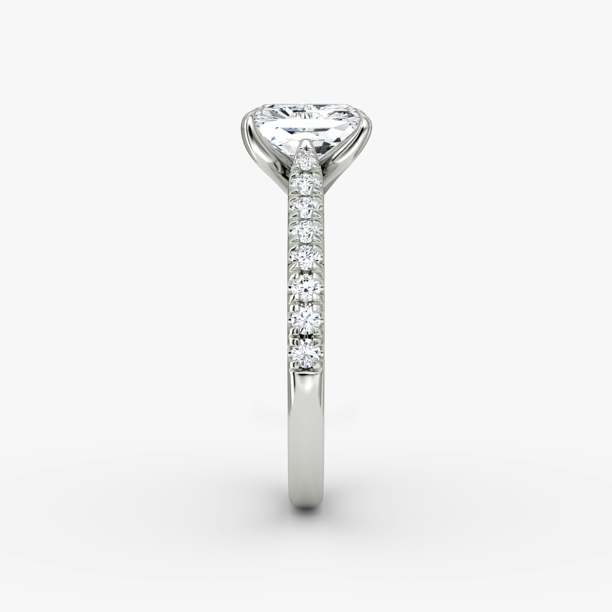 The Trellis Cathedral | Radiant | Platinum | bandAccent: Pavé | diamondOrientation: vertical | caratWeight: other