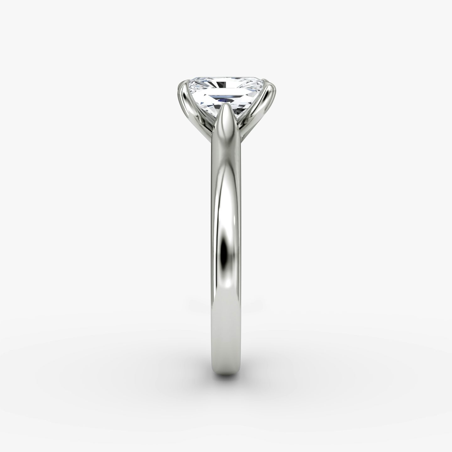 The Trellis Cathedral | Radiant | 18k | White Gold | bandAccent: Plain | diamondOrientation: vertical | caratWeight: other