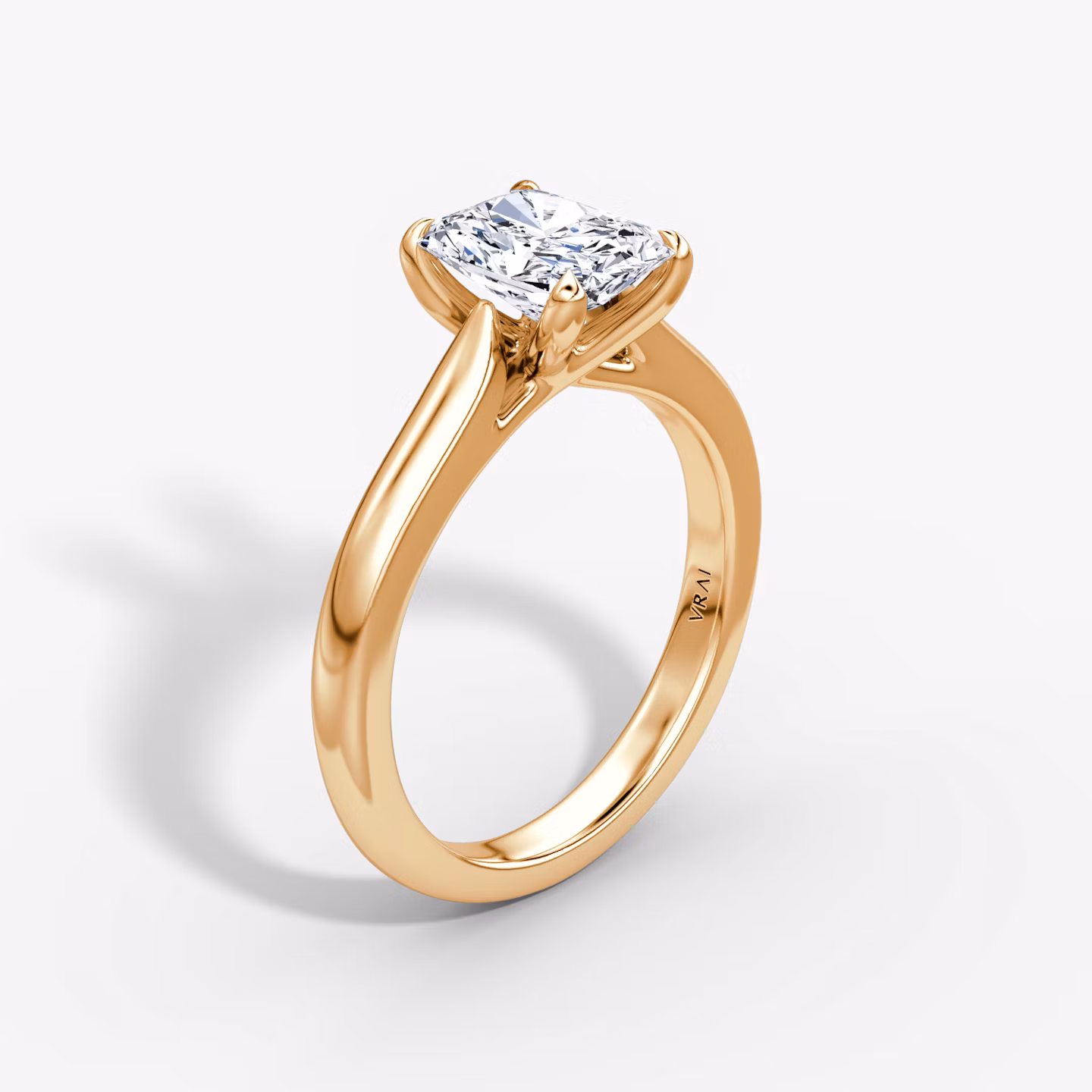 The Trellis Cathedral Radiant | Rose Gold