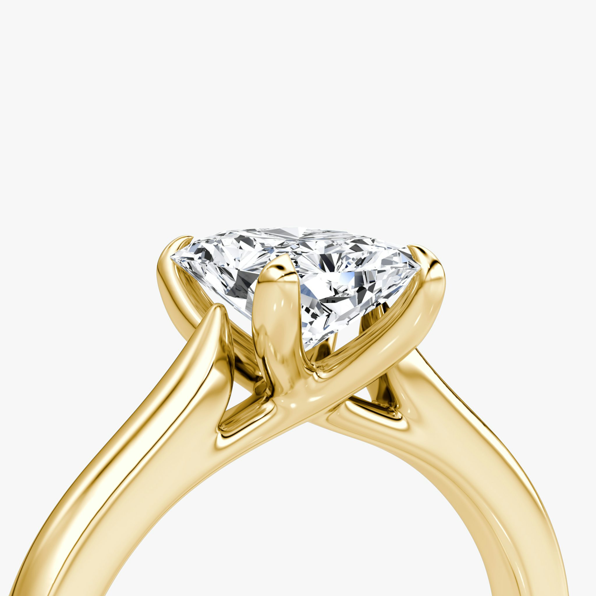 The Trellis Cathedral | Radiant | 18k | Yellow Gold | bandAccent: Plain | diamondOrientation: vertical | caratWeight: other