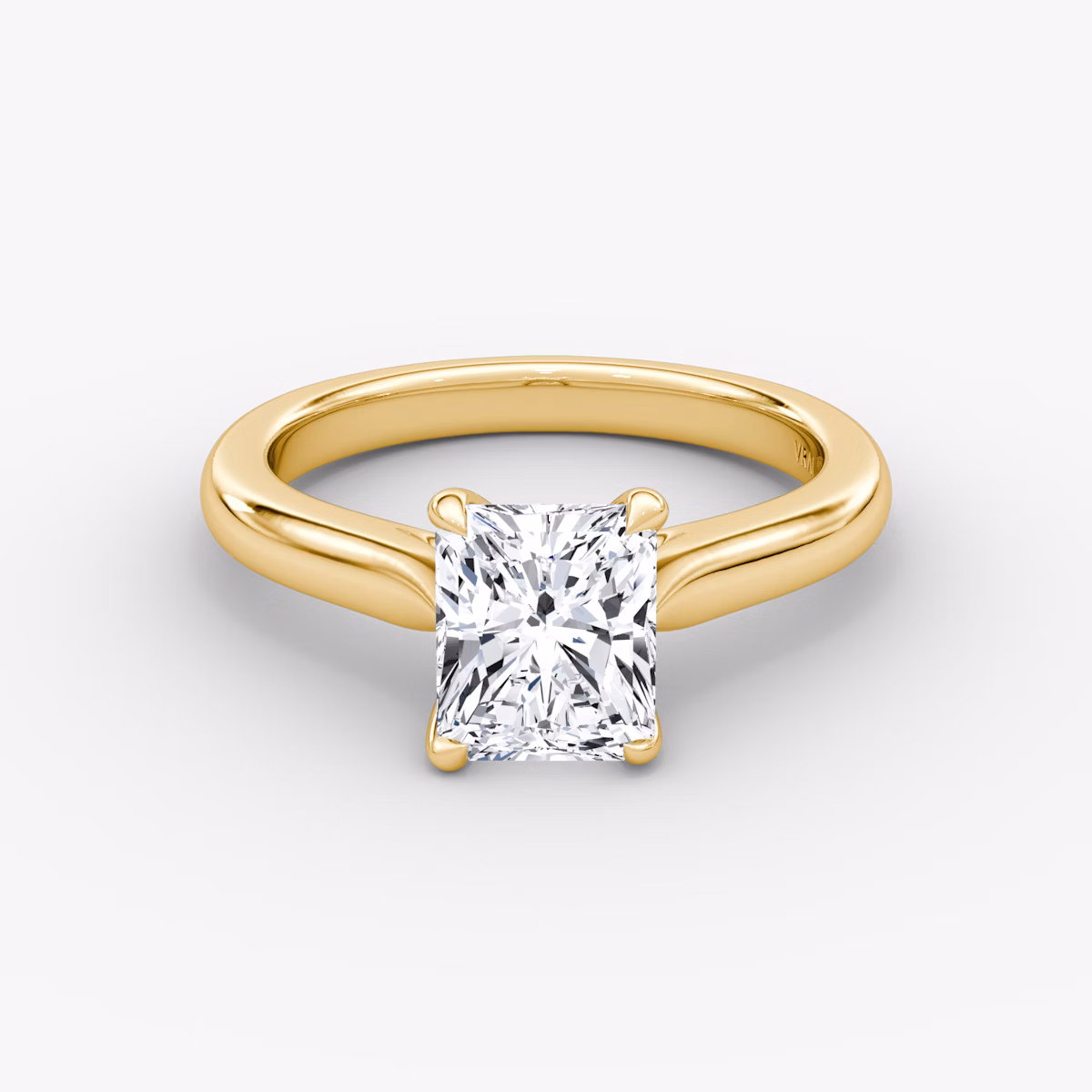 The Trellis Cathedral | Radiant | 18k | Yellow Gold | bandAccent: Plain | diamondOrientation: vertical | caratWeight: other