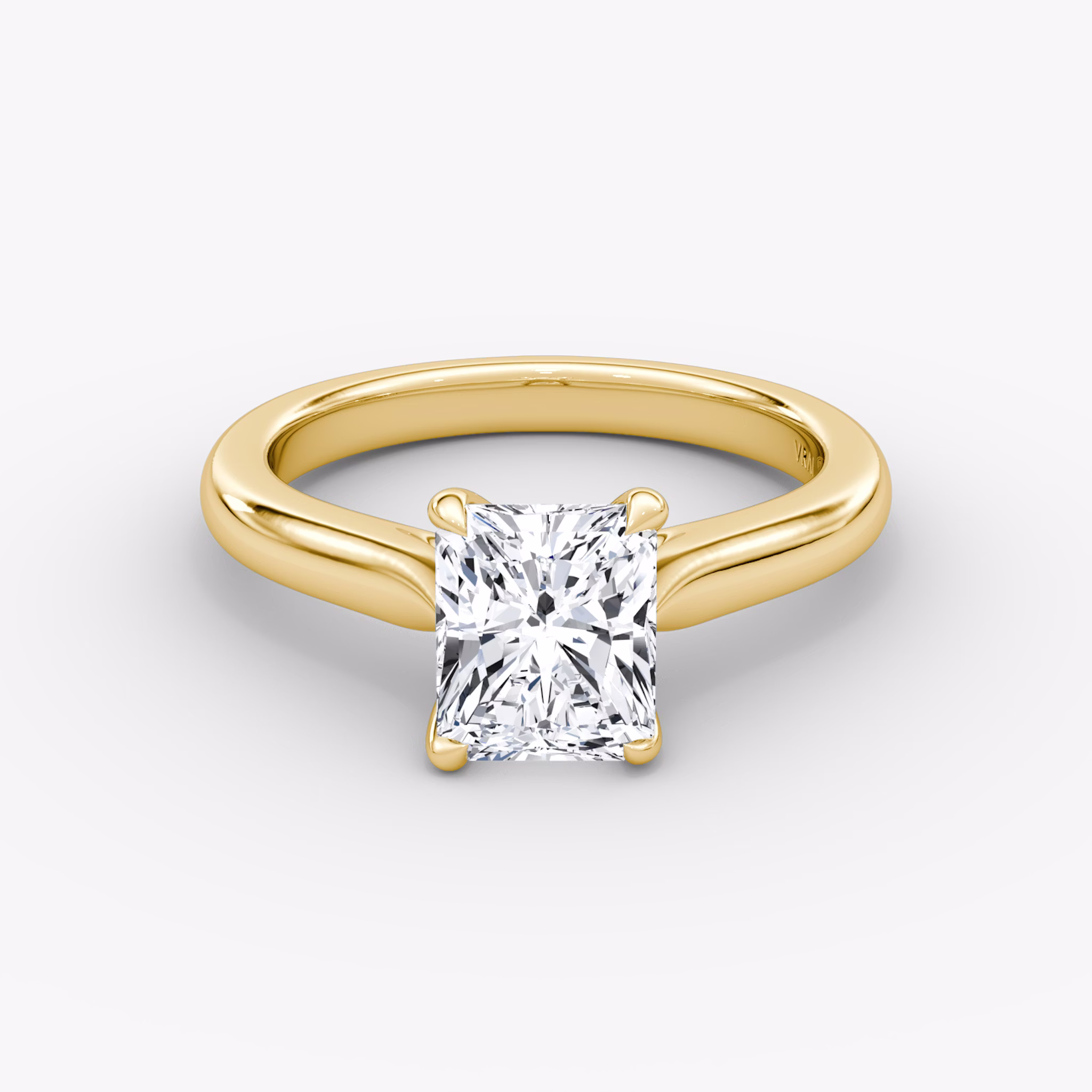 The Trellis Cathedral | Radiant | 18k | Yellow Gold | bandAccent: Plain | diamondOrientation: vertical | caratWeight: other