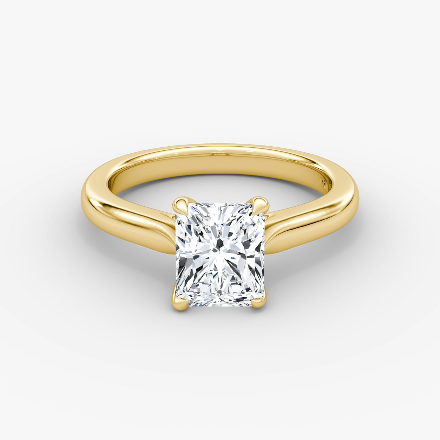 The Trellis Cathedral | Radiant | 18k | Yellow Gold | bandAccent: Plain | diamondOrientation: vertical | caratWeight: other