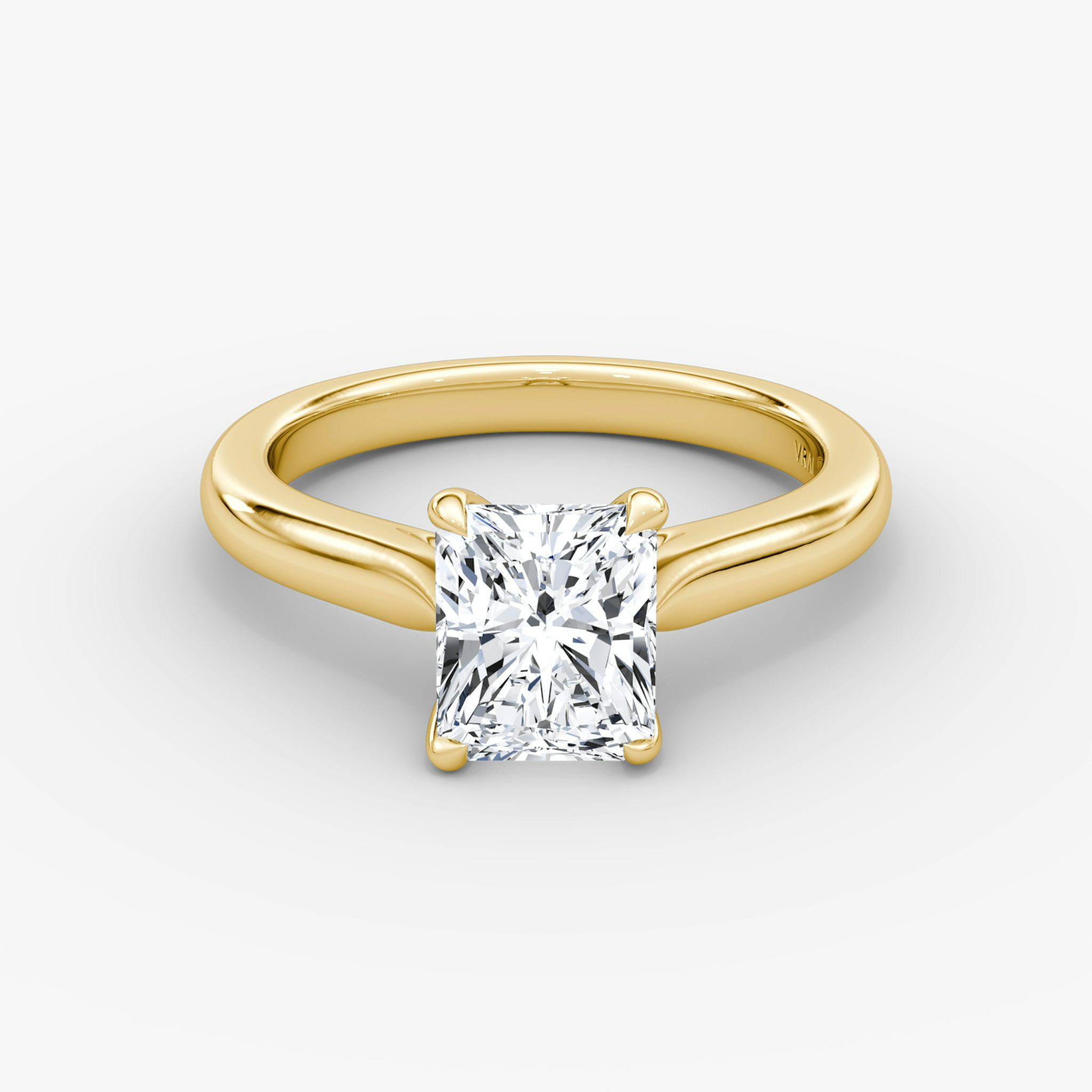 The Trellis Cathedral | Radiant | 18k | Yellow Gold | bandAccent: Plain | diamondOrientation: vertical | caratWeight: other