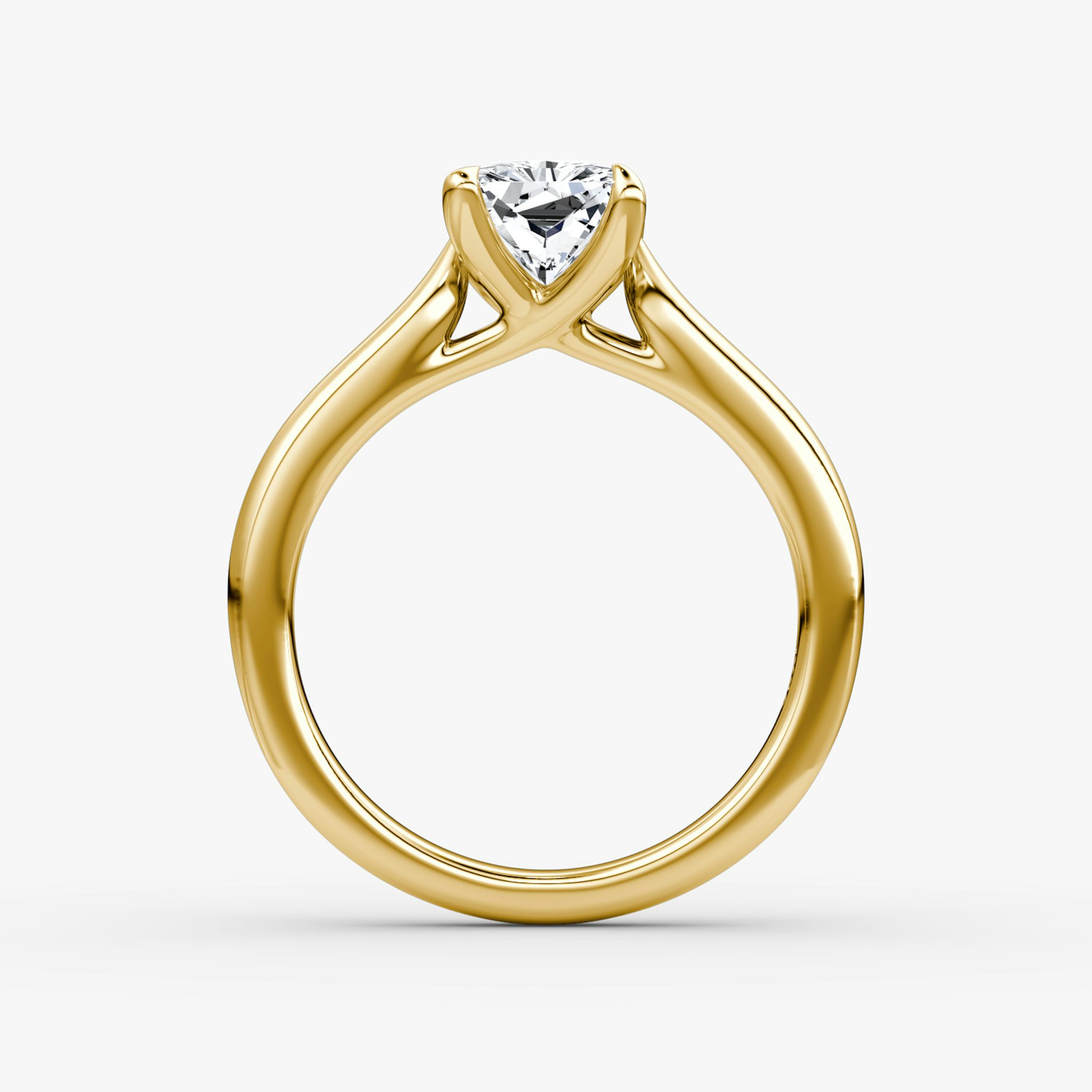 The Trellis Cathedral | Radiant | 18k | Yellow Gold | bandAccent: Plain | diamondOrientation: vertical | caratWeight: other