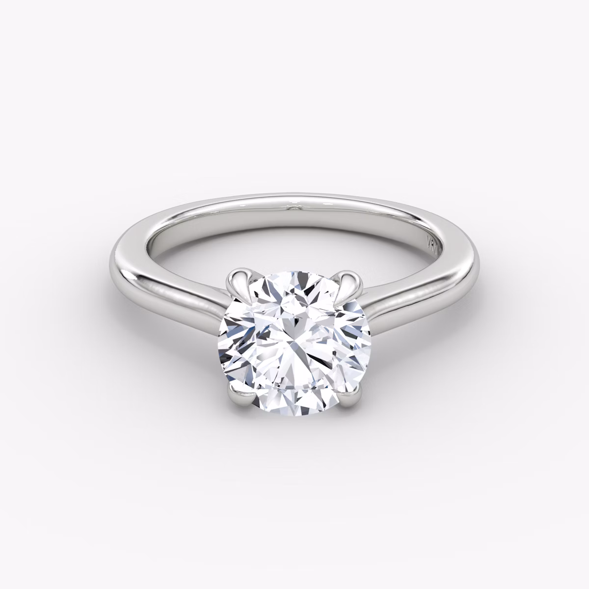The Trellis Cathedral | Round Brilliant | Platinum | bandAccent: Plain | caratWeight: other | diamondOrientation: vertical