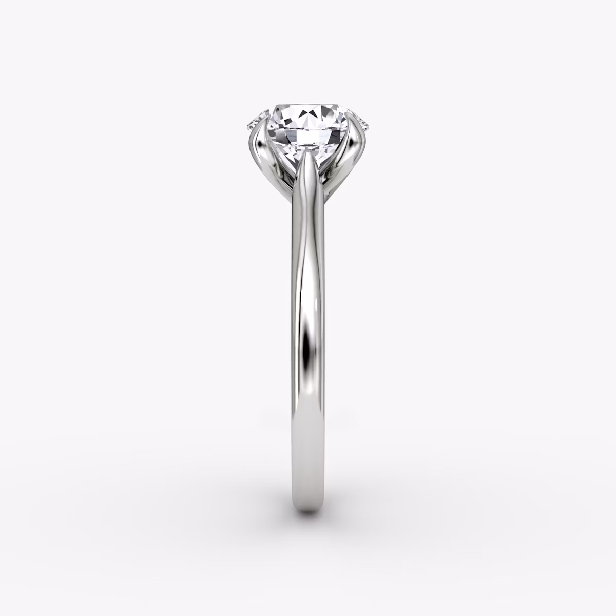 The Trellis Cathedral | Round Brilliant | Platinum | bandAccent: Plain | caratWeight: other | diamondOrientation: vertical