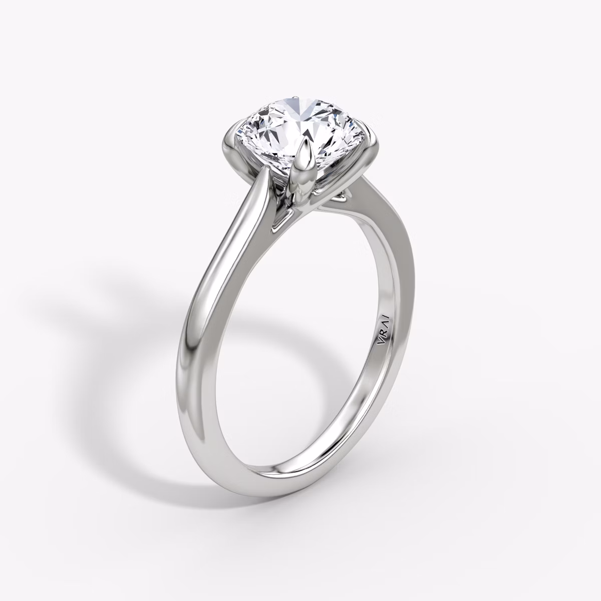The Trellis Cathedral | Round Brilliant | Platinum | bandAccent: Plain | caratWeight: other | diamondOrientation: vertical