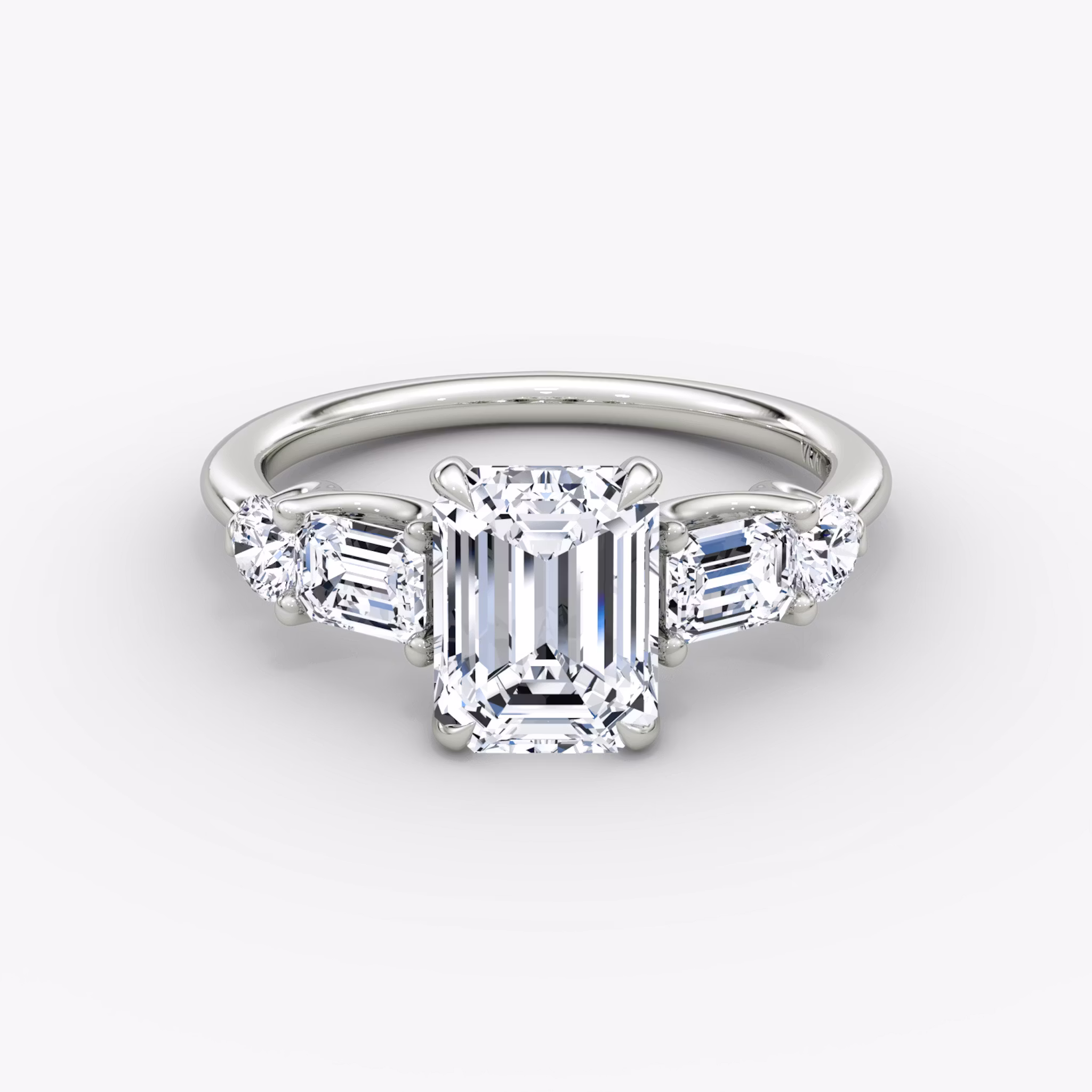 Mixed Shape Emerald | White Gold