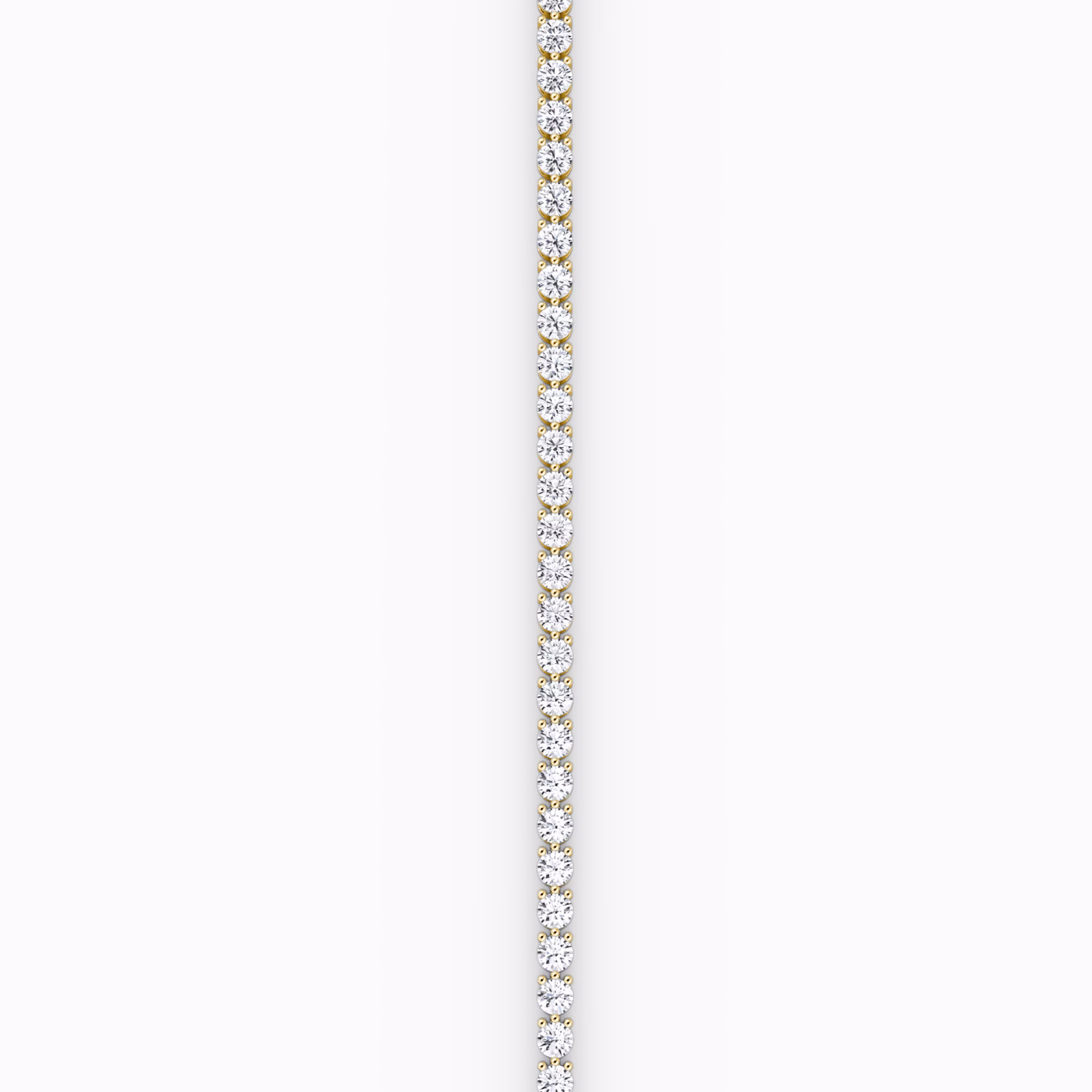 Tennis Bracelet | Round Brilliant | 14k | Yellow Gold | diamondSize: medium | chainLength: 5.5