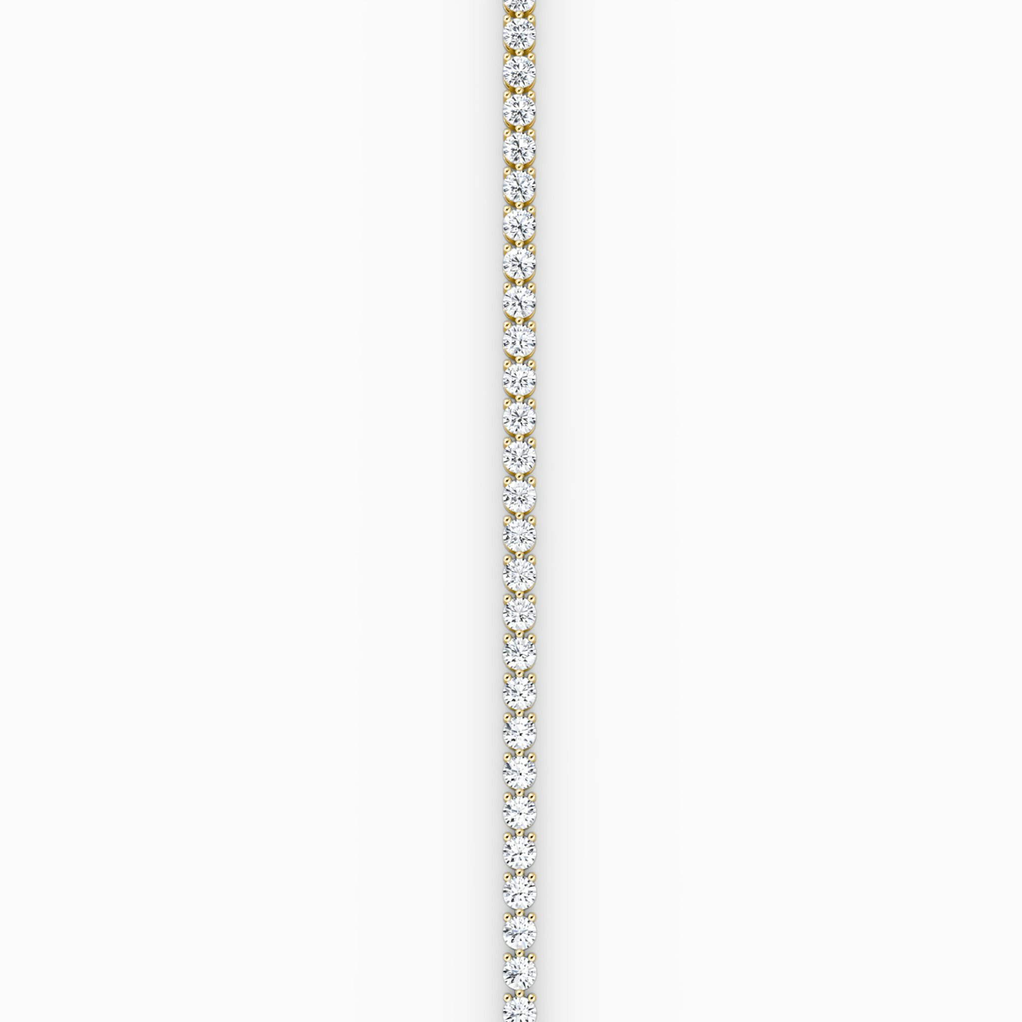 Tennis Bracelet | Round Brilliant | 14k | Yellow Gold | diamondSize: medium | chainLength: 5.5