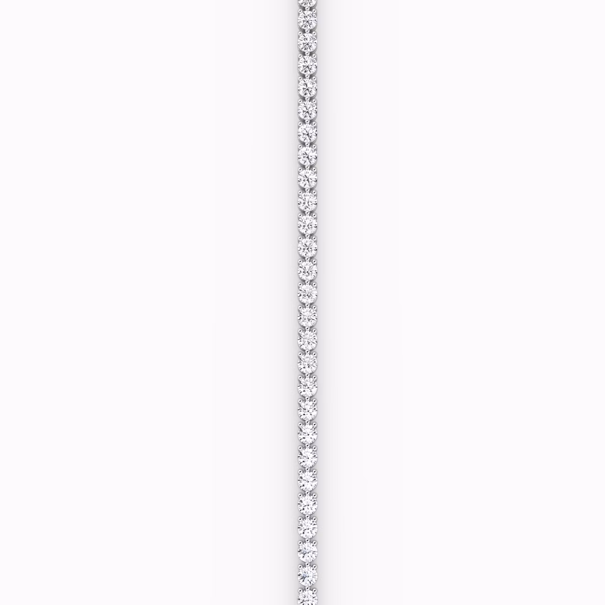 Tennis Armband | Rund | 14k | Weißgold | diamondSize: medium | chainLength: 6.5