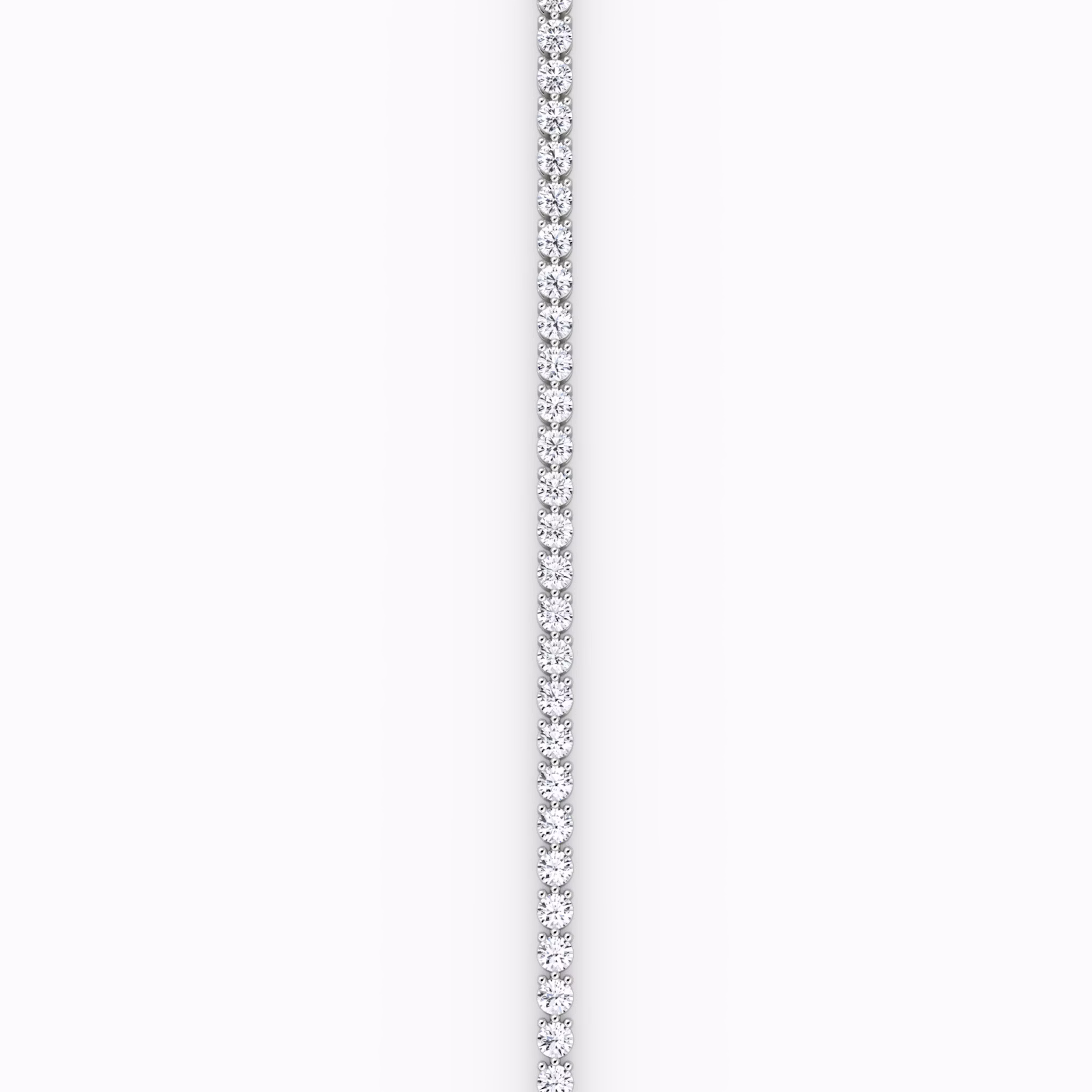 Tennis Bracelet | Round Brilliant | 14k | White Gold | diamondSize: medium | chainLength: 8