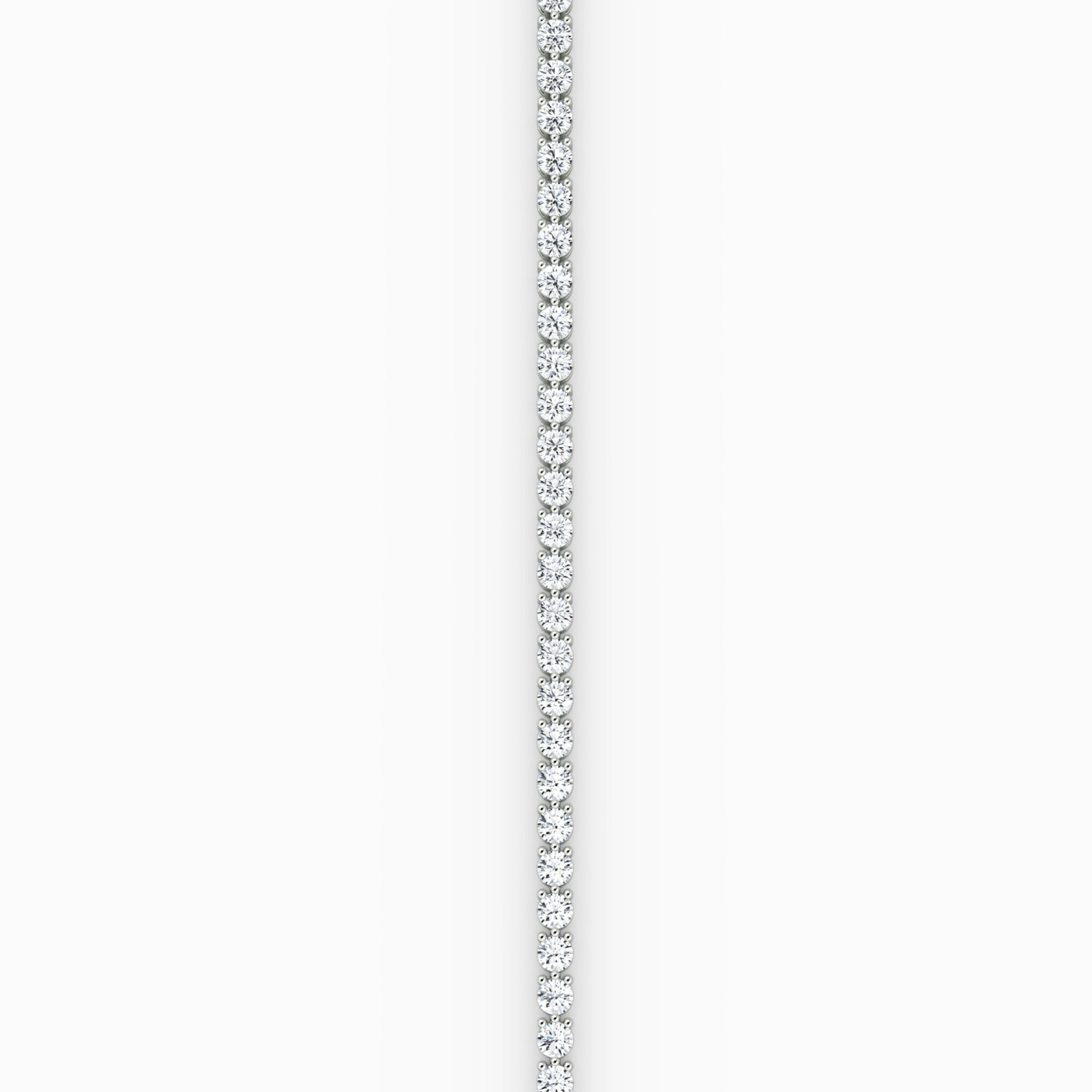 Tennis Bracelet | Round Brilliant | 14k | White Gold | diamondSize: medium | chainLength: 8
