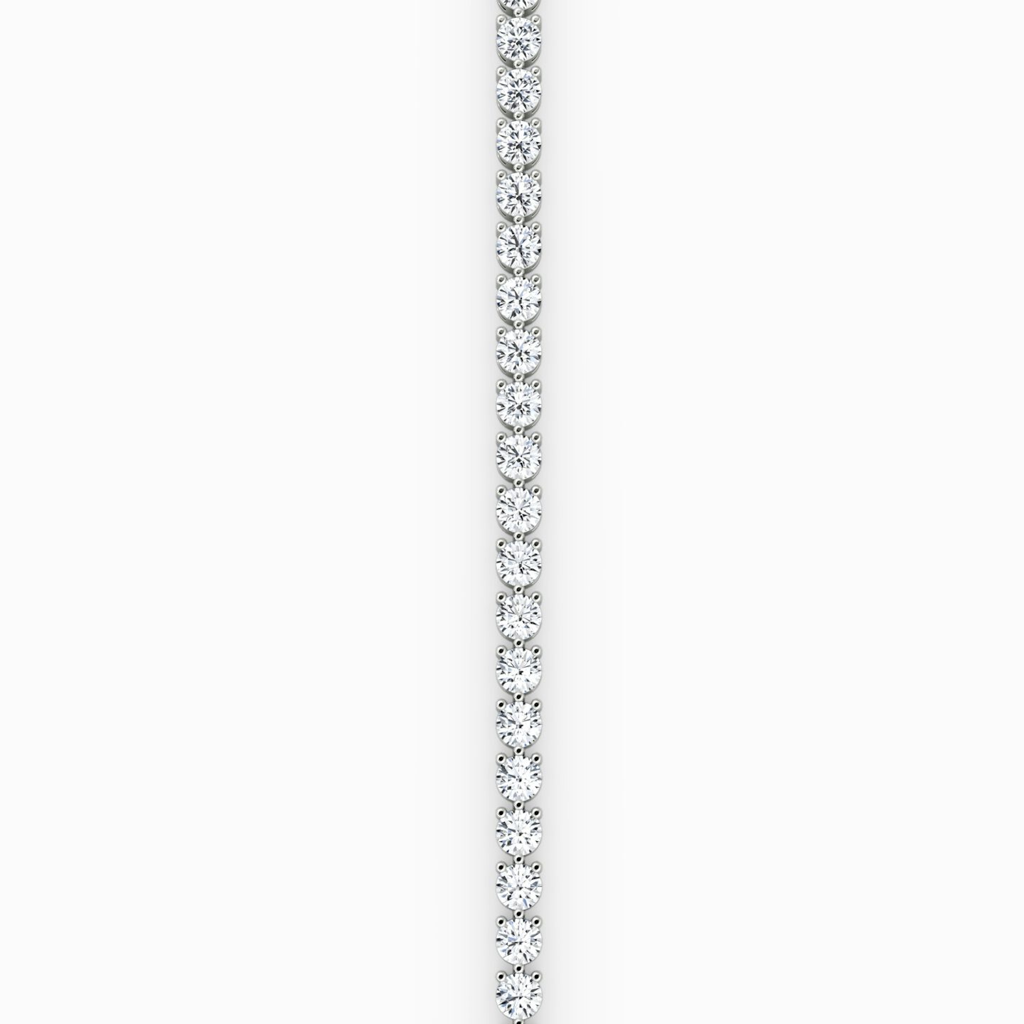 Tennis Bracelet | Round Brilliant | 14k | White Gold | diamondSize: large | chainLength: 6