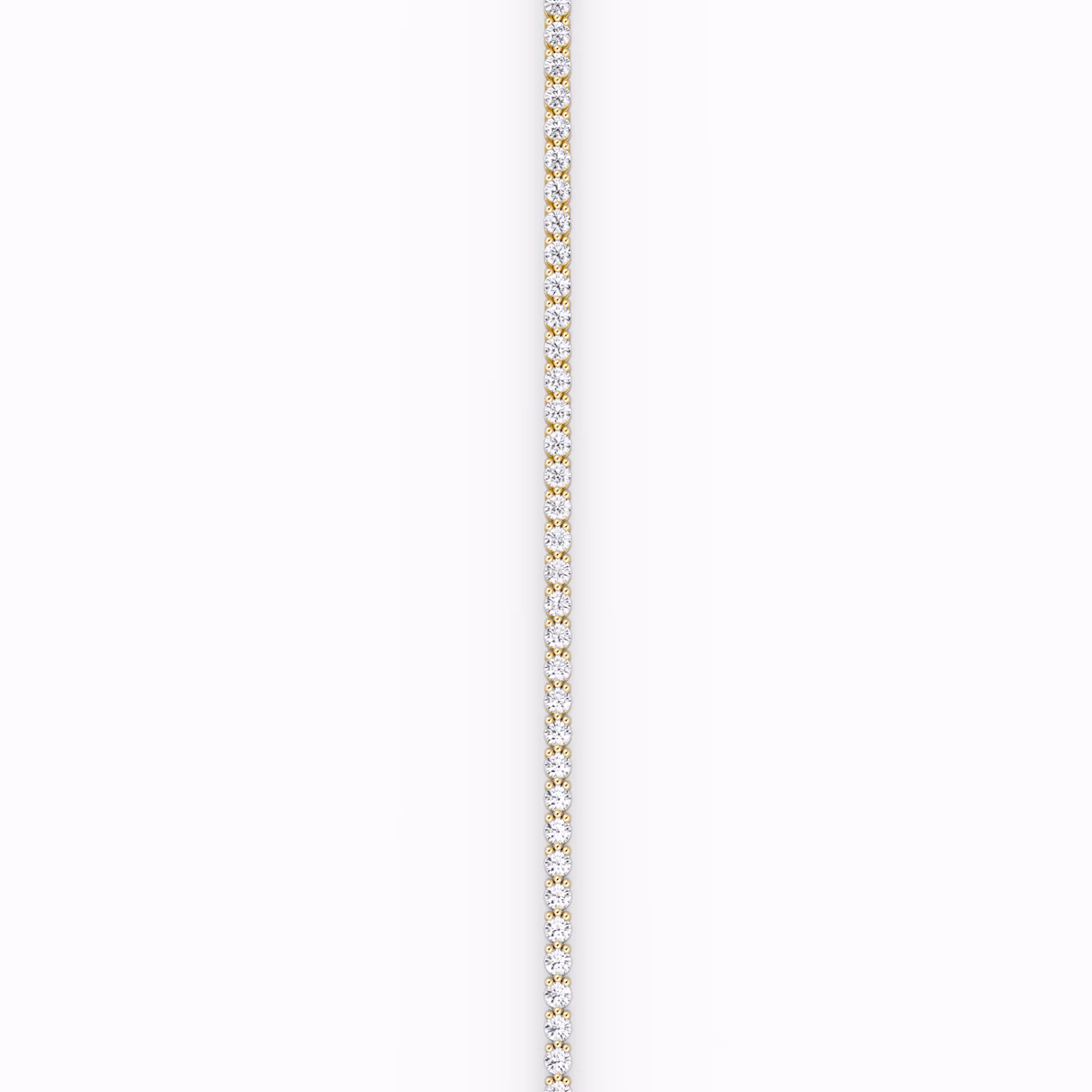 Tennis Bracelet | Round Brilliant | 14k | Yellow Gold | diamondSize: petite | chainLength: 6