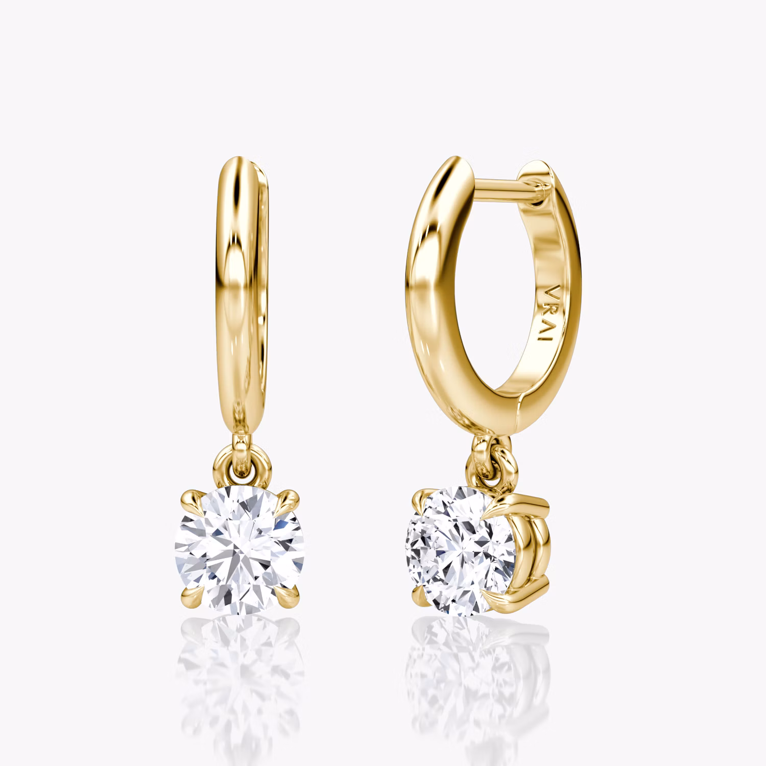 Arete de Aro Bezel Drop