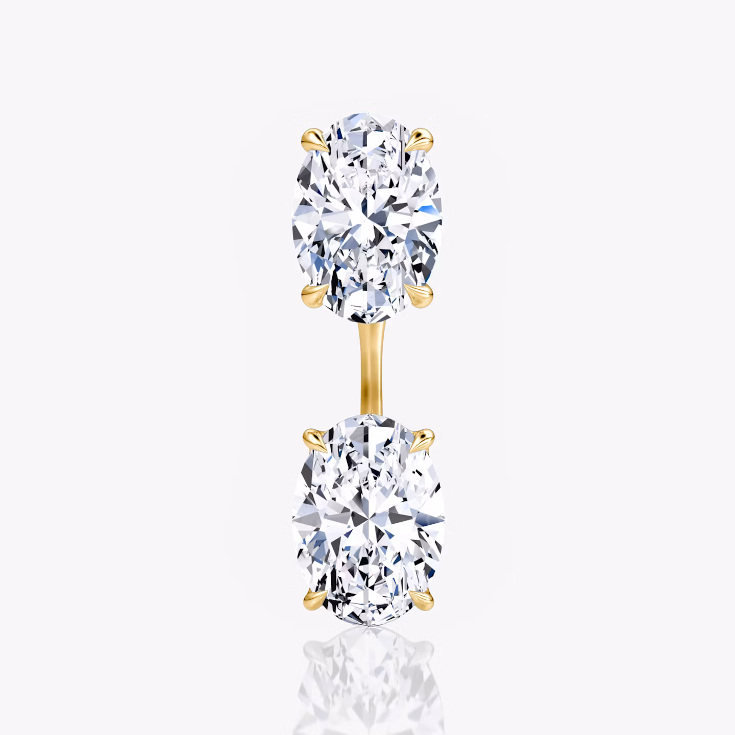 Solitaire Stud & Ear Jacket | Yellow Gold