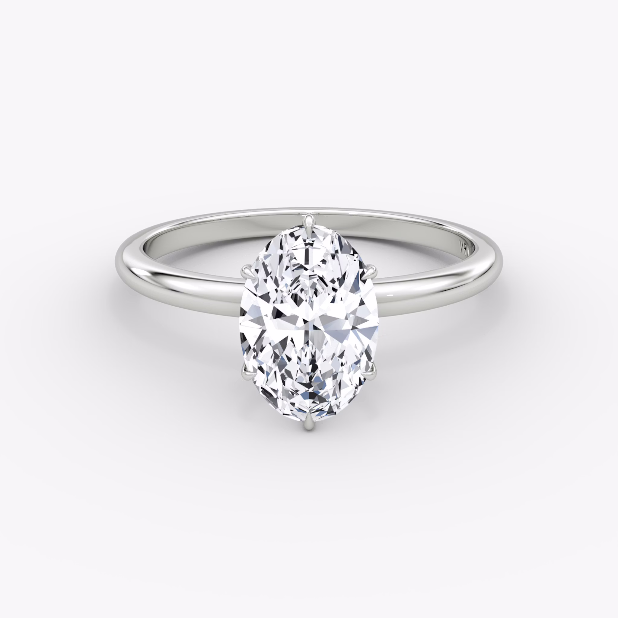 V | Oval | Platin | bandAccent: Ohne Pavé-Besatz | diamondOrientation: vertical | caratWeight: other