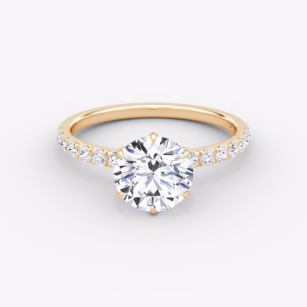 V | Brillante | 14k | Oro rosa | bandAccent: Pavé | caratWeight: other | diamondOrientation: vertical