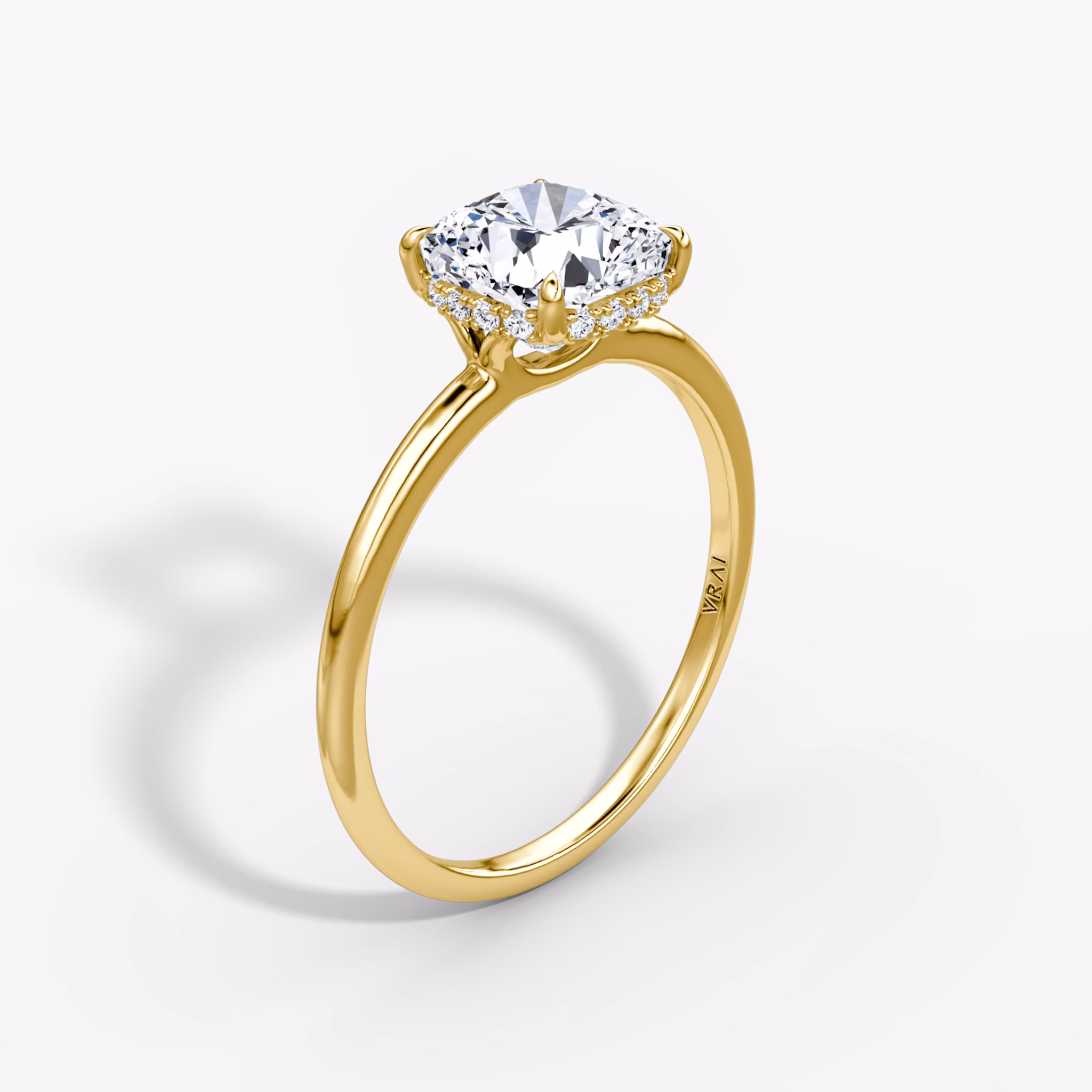 The Signature Cushion | Yellow Gold