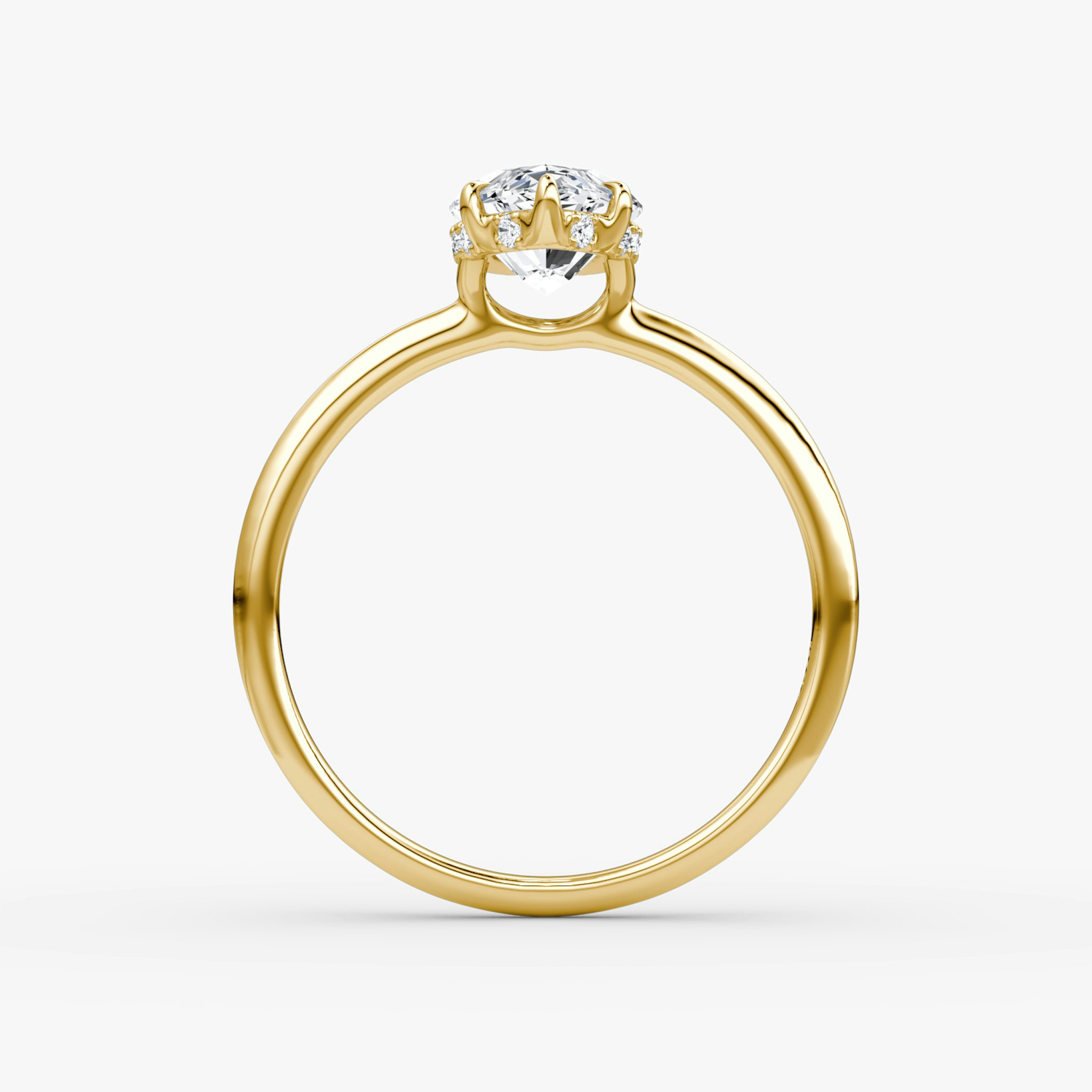 The Signature | Marquise | 18k | Yellow Gold | bandAccent: Plain | bandWidth: standard | hiddenHalo: yes | diamondOrientation: vertical | caratWeight: other