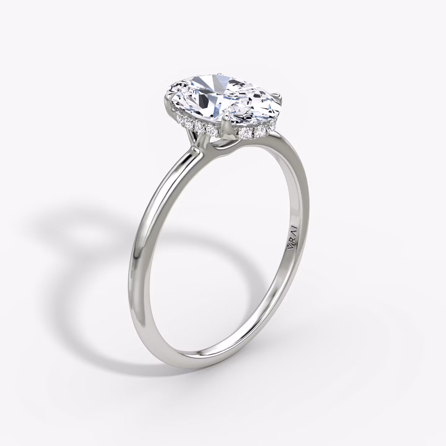 The Signature Oval | White Gold