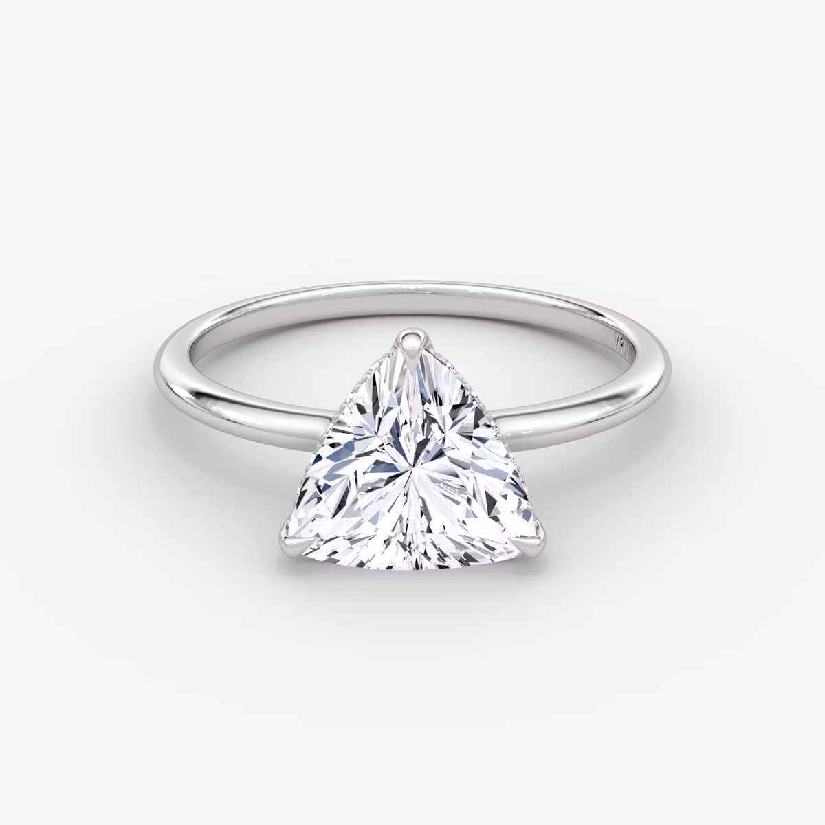 The Signature | Trillion | Platinum | bandAccent: Plain | bandWidth: standard | hiddenHalo: yes | diamondOrientation: vertical | caratWeight: other