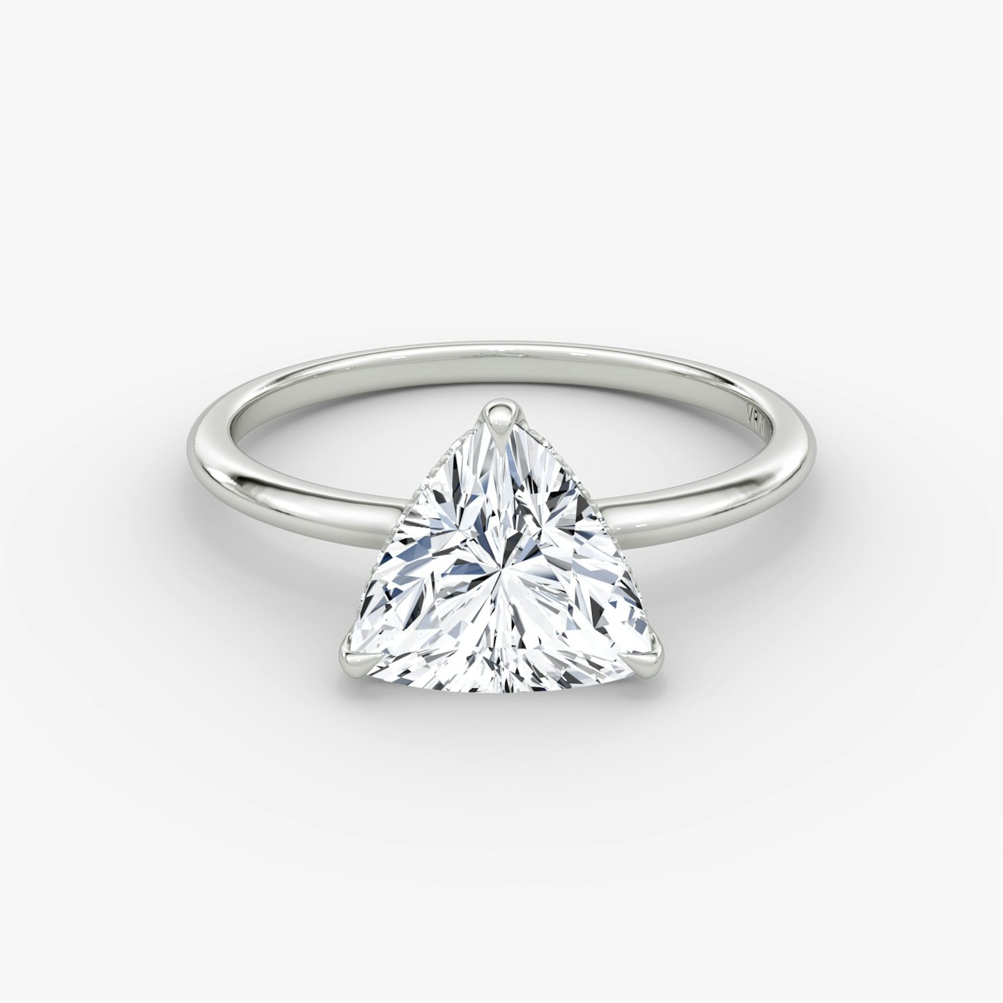 The Signature | Trillion | Platinum | bandAccent: Plain | bandWidth: standard | hiddenHalo: yes | diamondOrientation: horizontal | caratWeight: other